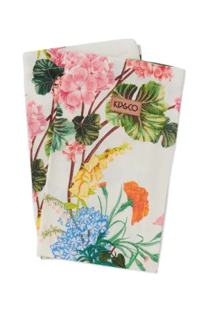 4-Piece Linen Napkin Set (Bouquet Beauty)