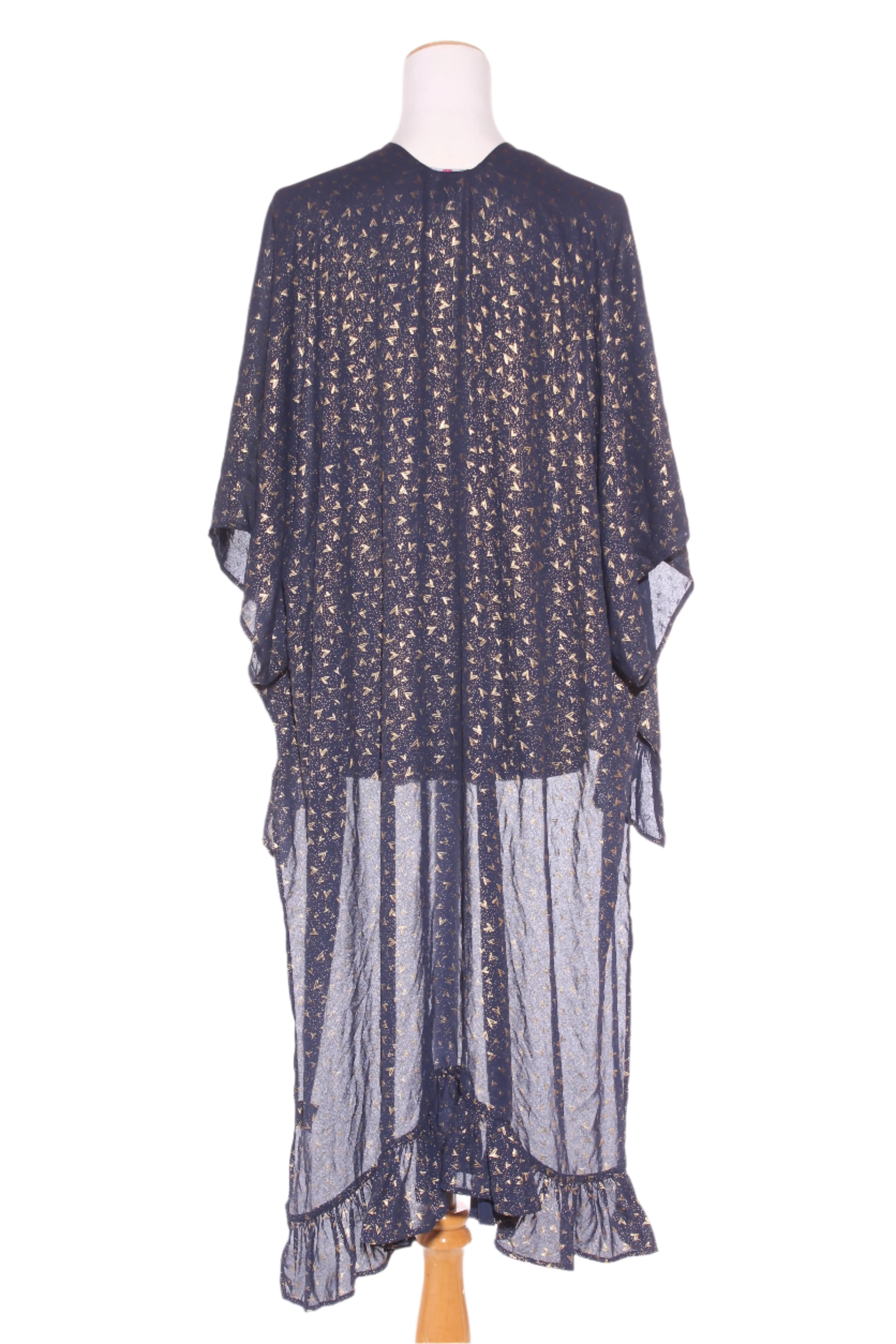 AUGUSTINE - Heart print ruffle trim kimono! 8-16
