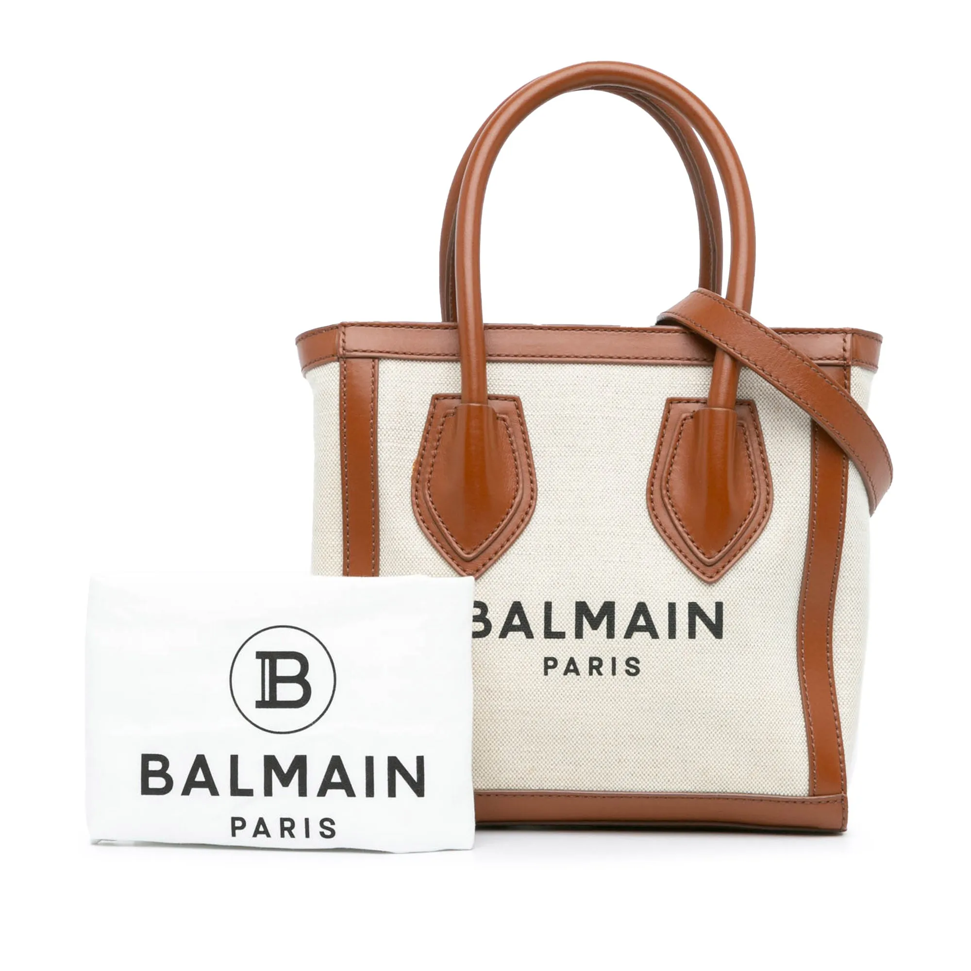 Balmain Canvas B-Army 24 Shopping Satchel