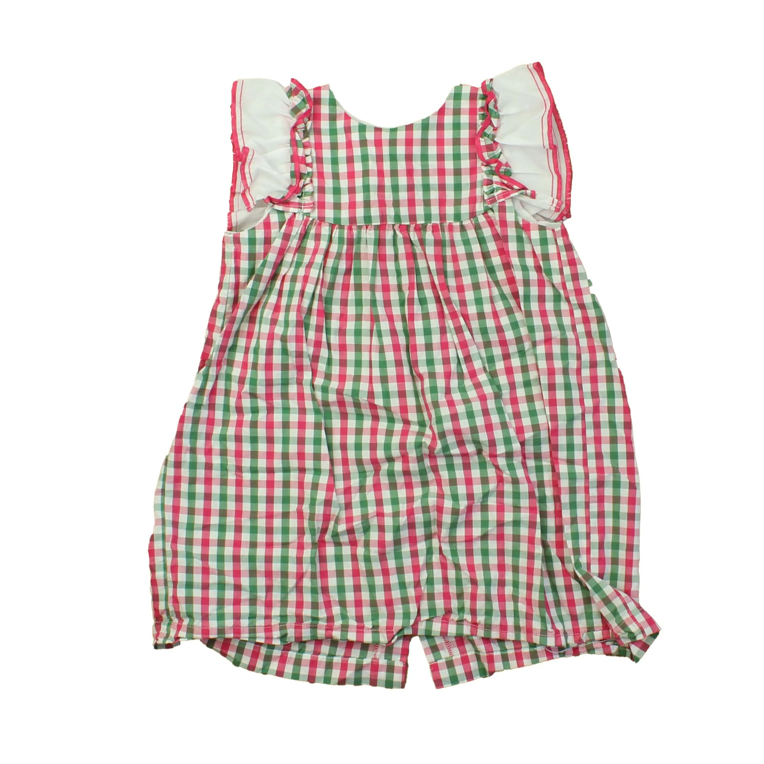 Bella Bliss Girls Green | Pink | White | Checks Dress
