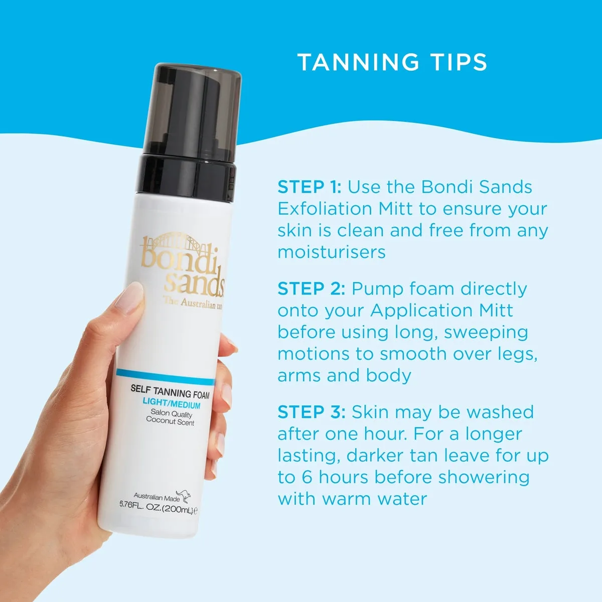 Bondi Sands  Self Tanning Foam (3 shades) NEW