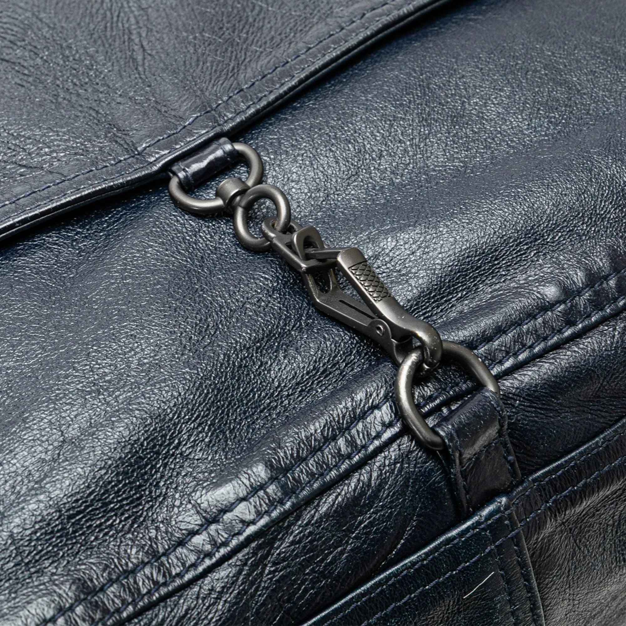 Bottega Veneta Intrecciato Trimmed Leather Top Handle Bag Blue