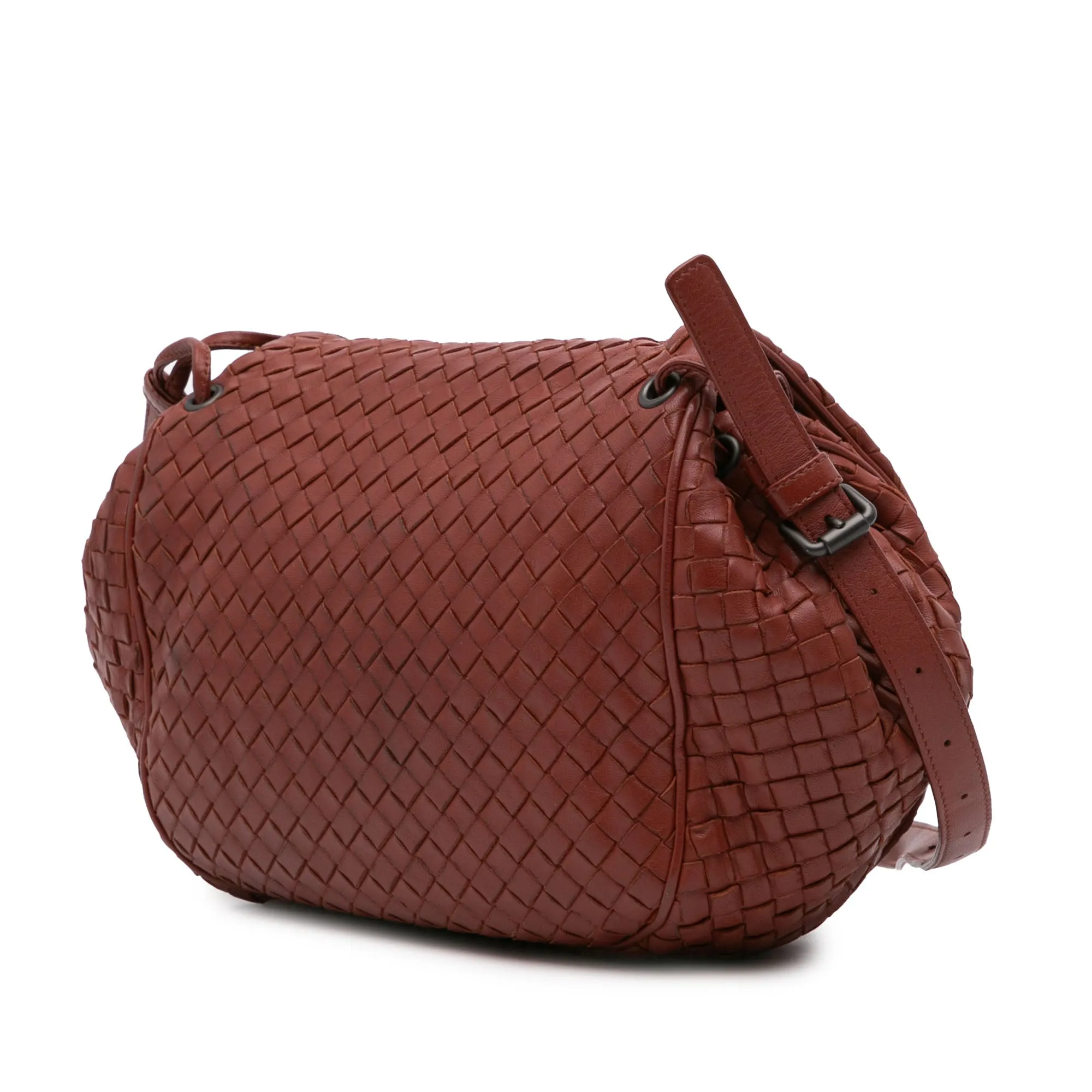 Bottega Veneta Nappa Intrecciato Flap Crossbody