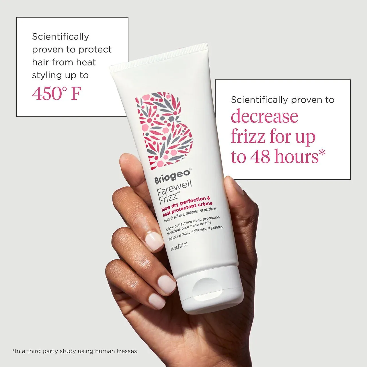 Briogeo  Farewell Frizz Blow Dry Perfection Heat Protectant Cream 118ml