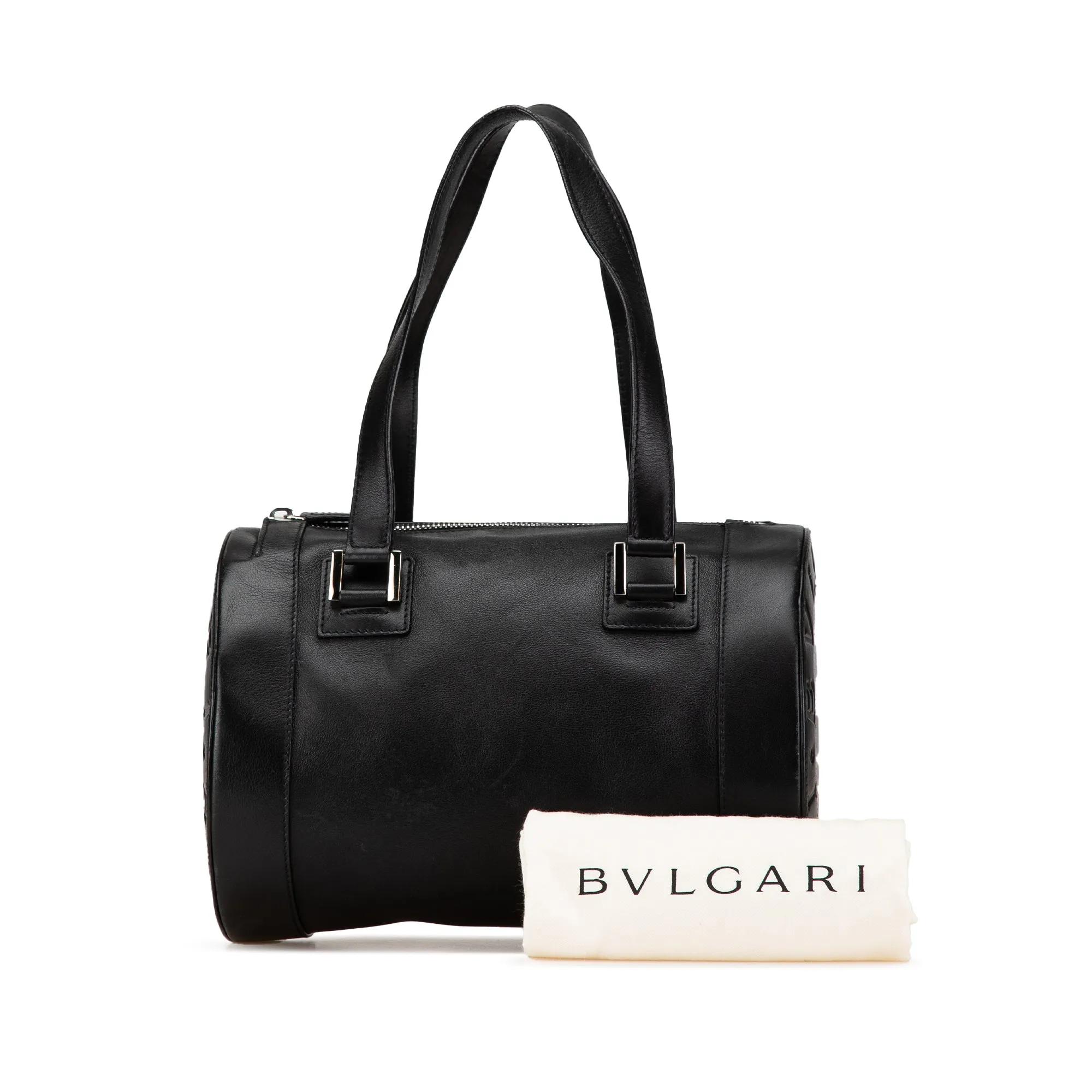 Bvlgari Leather B Zero 1 Shoulder Bag Black