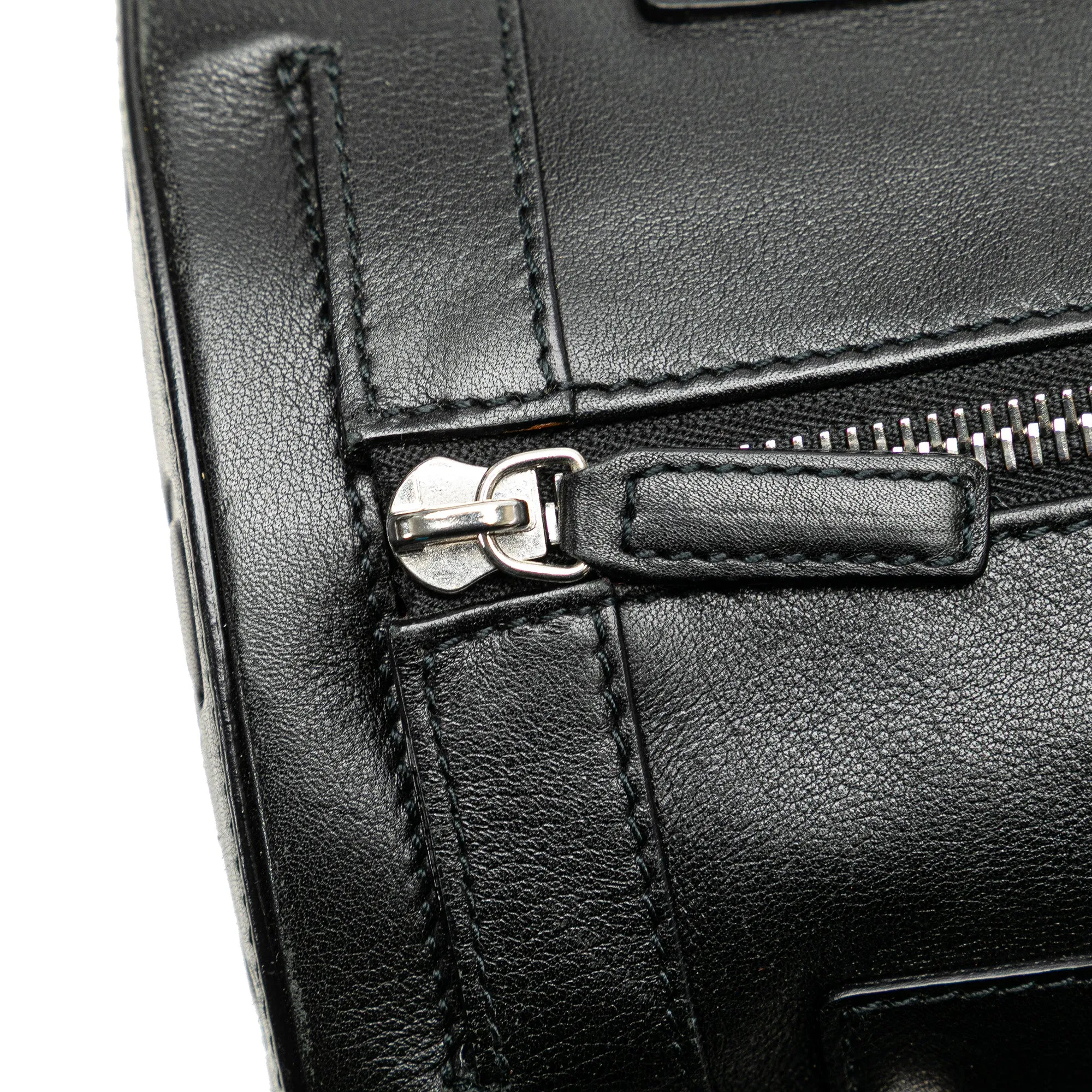 Bvlgari Leather B Zero 1 Shoulder Bag Black