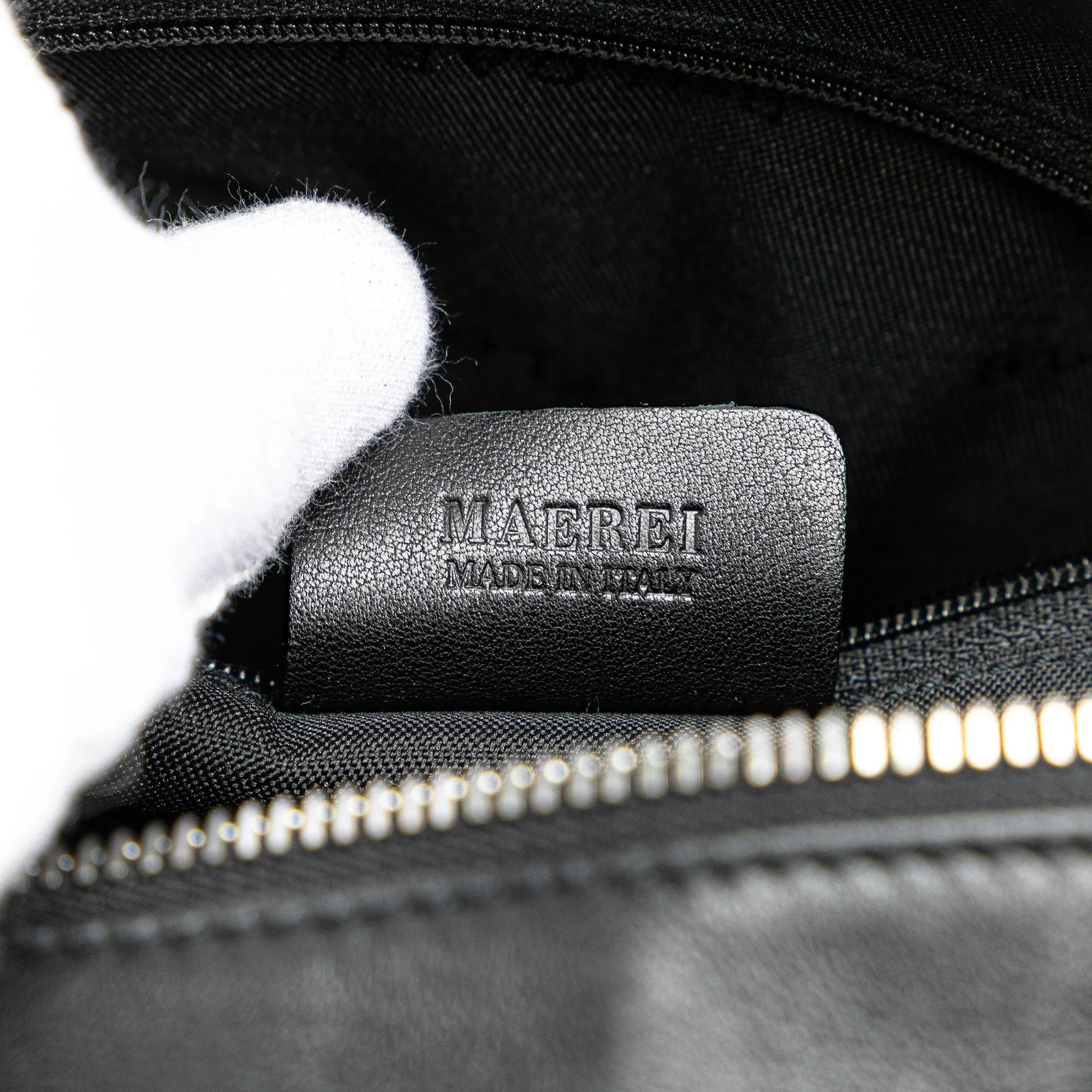 Bvlgari Leather B Zero 1 Shoulder Bag Black