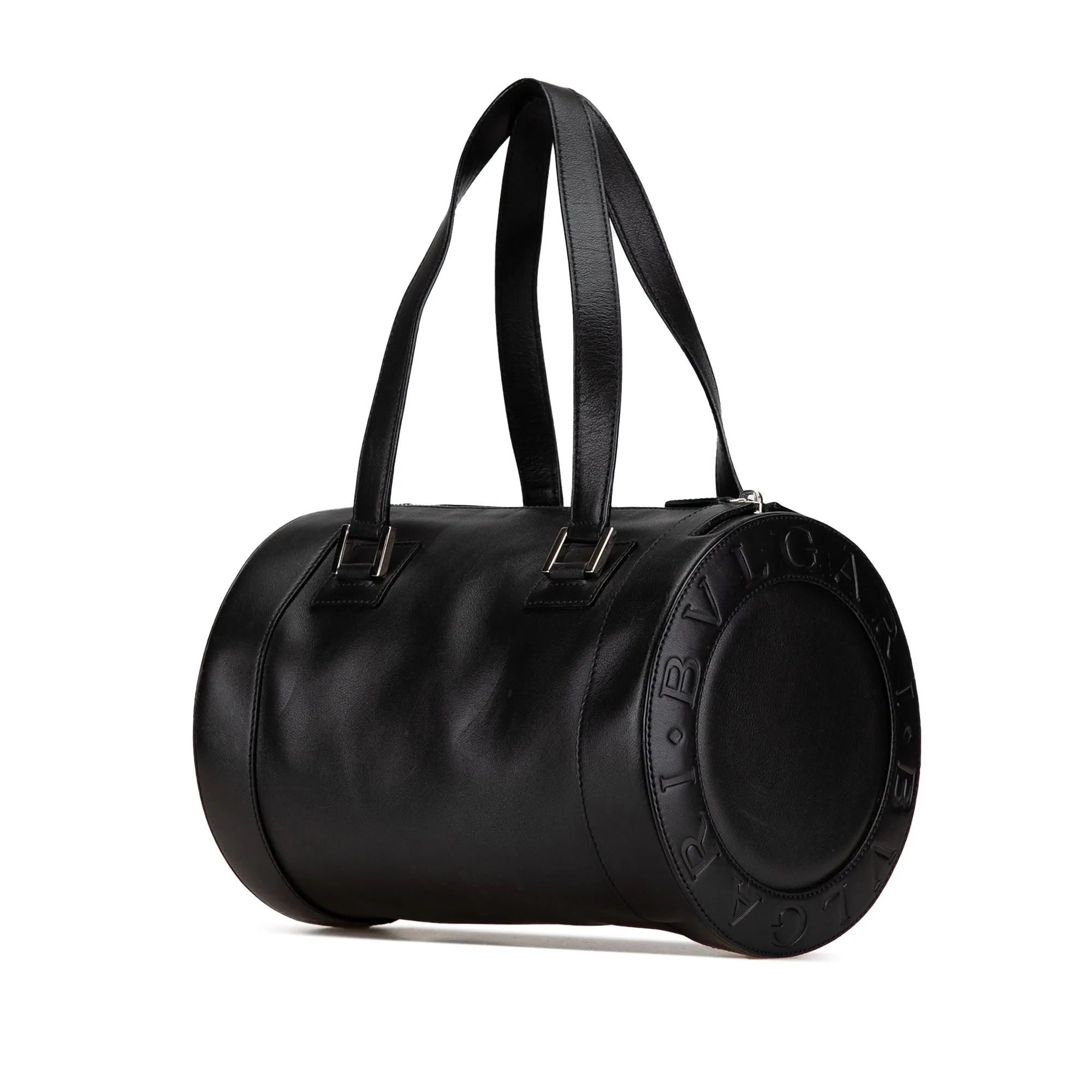 Bvlgari Leather B Zero 1 Shoulder Bag Black