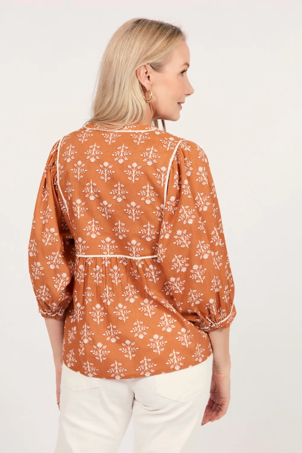 Cairo Boho Blouse in Millefiori Adrift