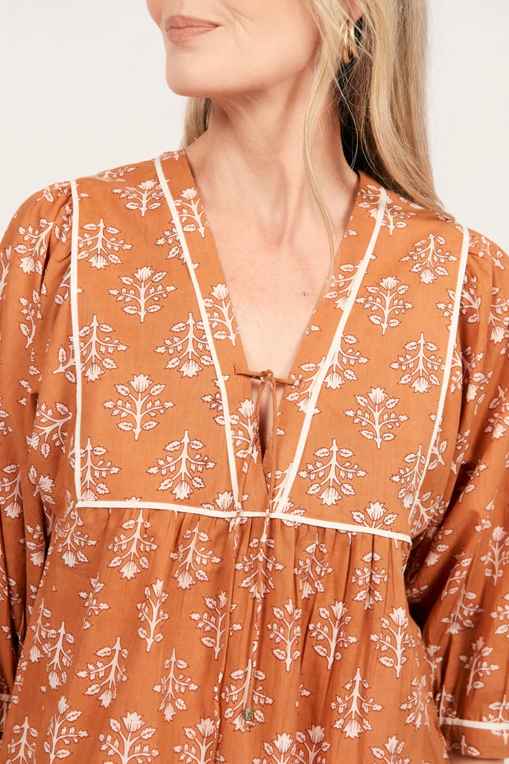 Cairo Boho Blouse in Millefiori Adrift