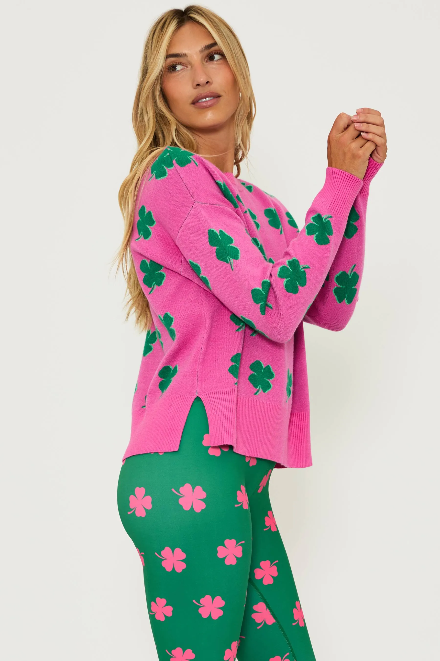 Callie Sweater Lucky Pink Beach Riot