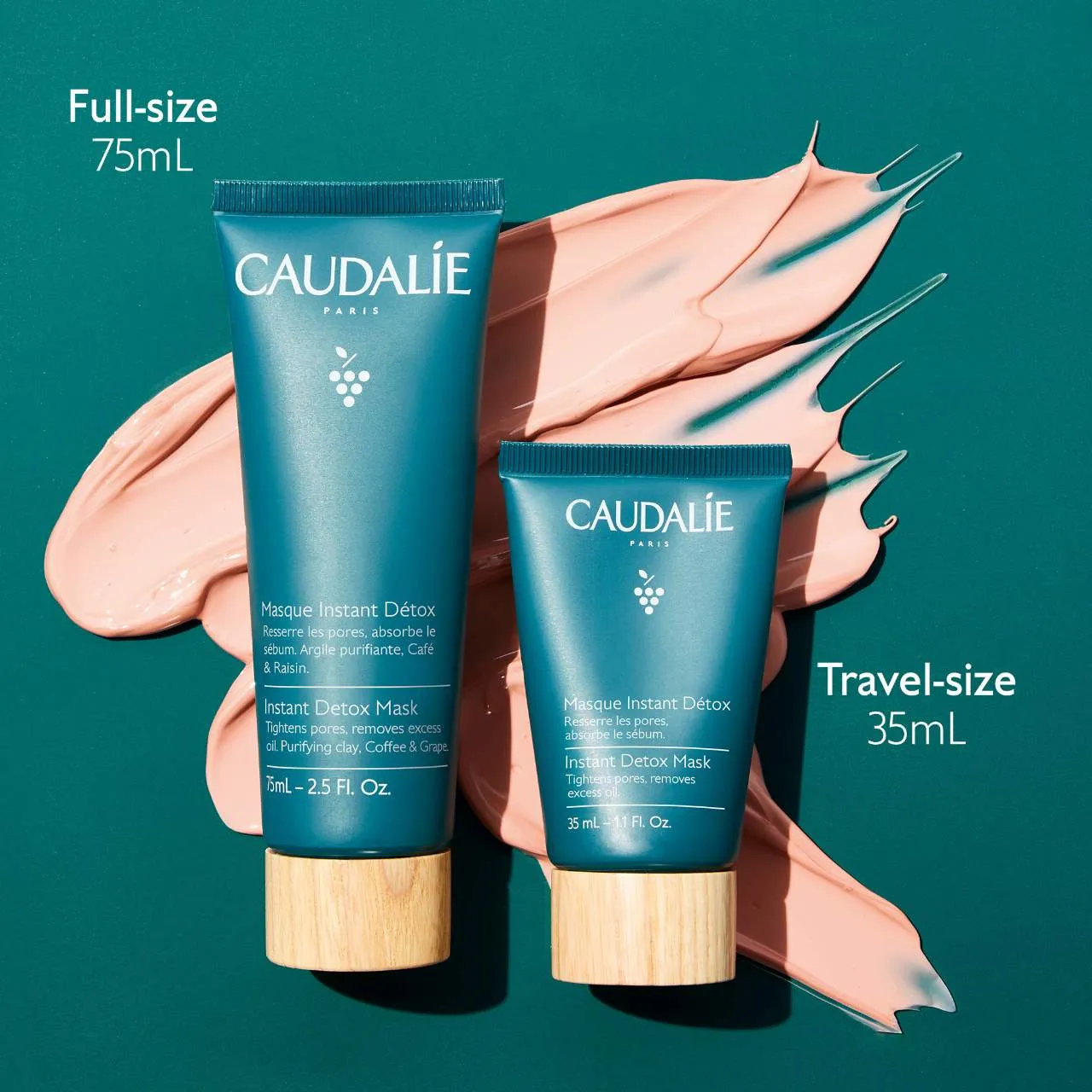 Caudalie  Pore Minimizing Instant Detox Mask Mini 35ml NWOB