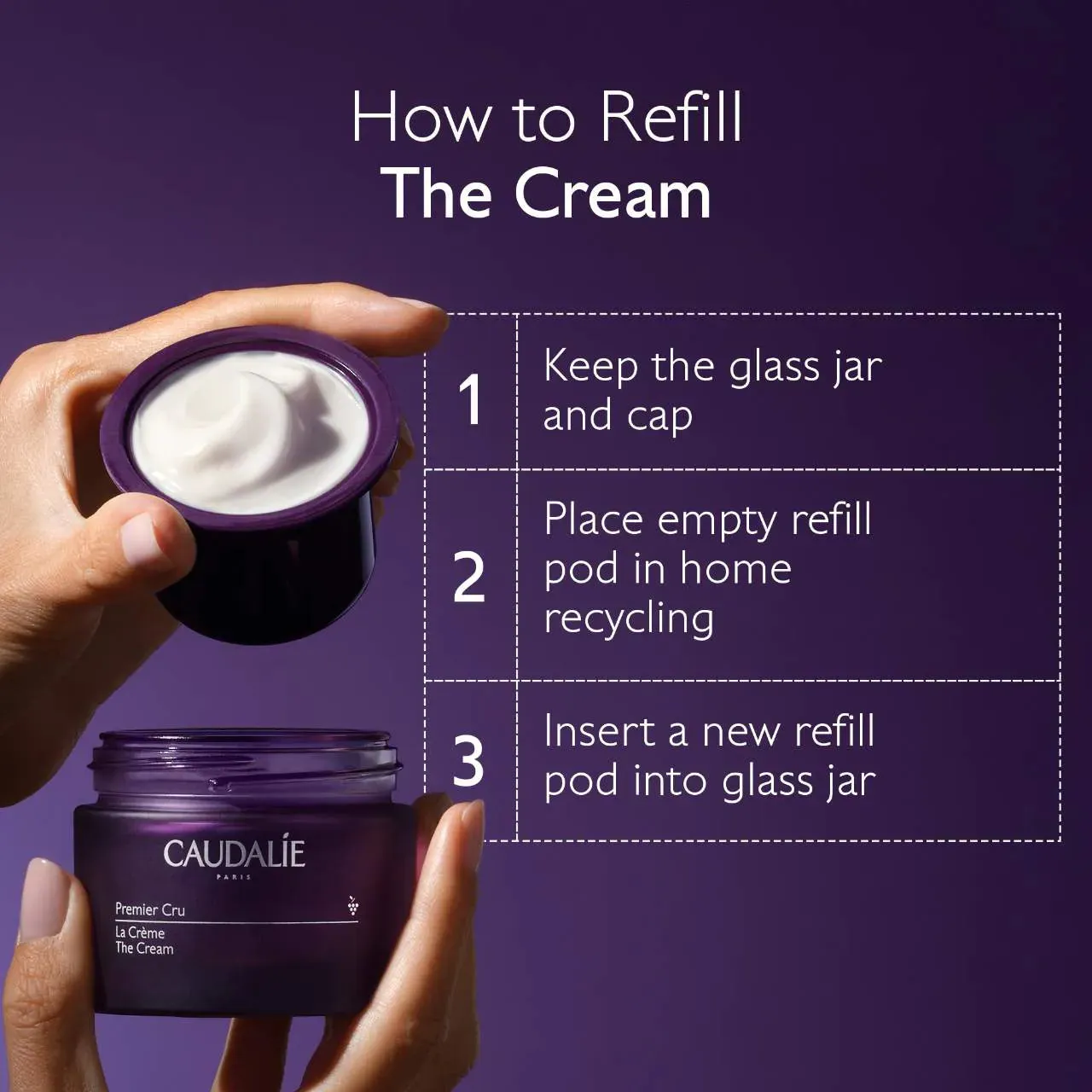 Caudalie  Premier Cru The Cream REFILL 50ml NIB
