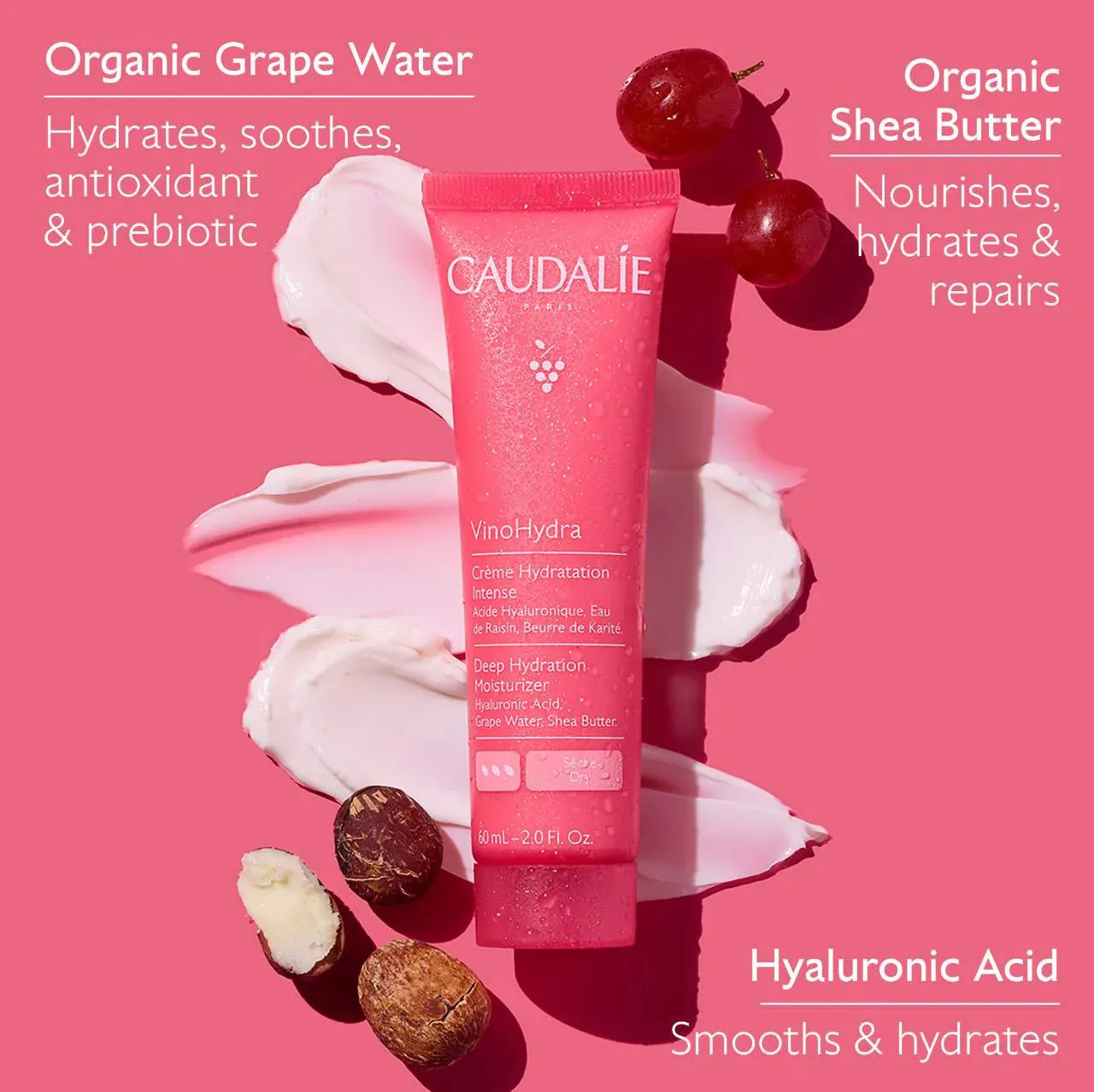 Caudalie  VinoHydra Deep Hydration Moisturizer 60ml