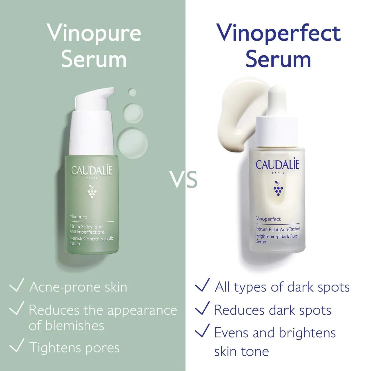 Caudalie  Vinopure Natural Salicylic Acid Pore Minimizing Serum 30ml NIB