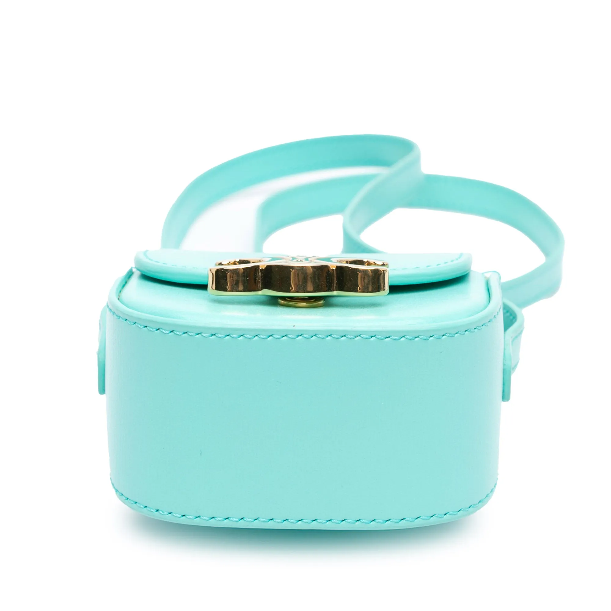 Celine Mini Shiny Calfskin Triomphe Crossbody