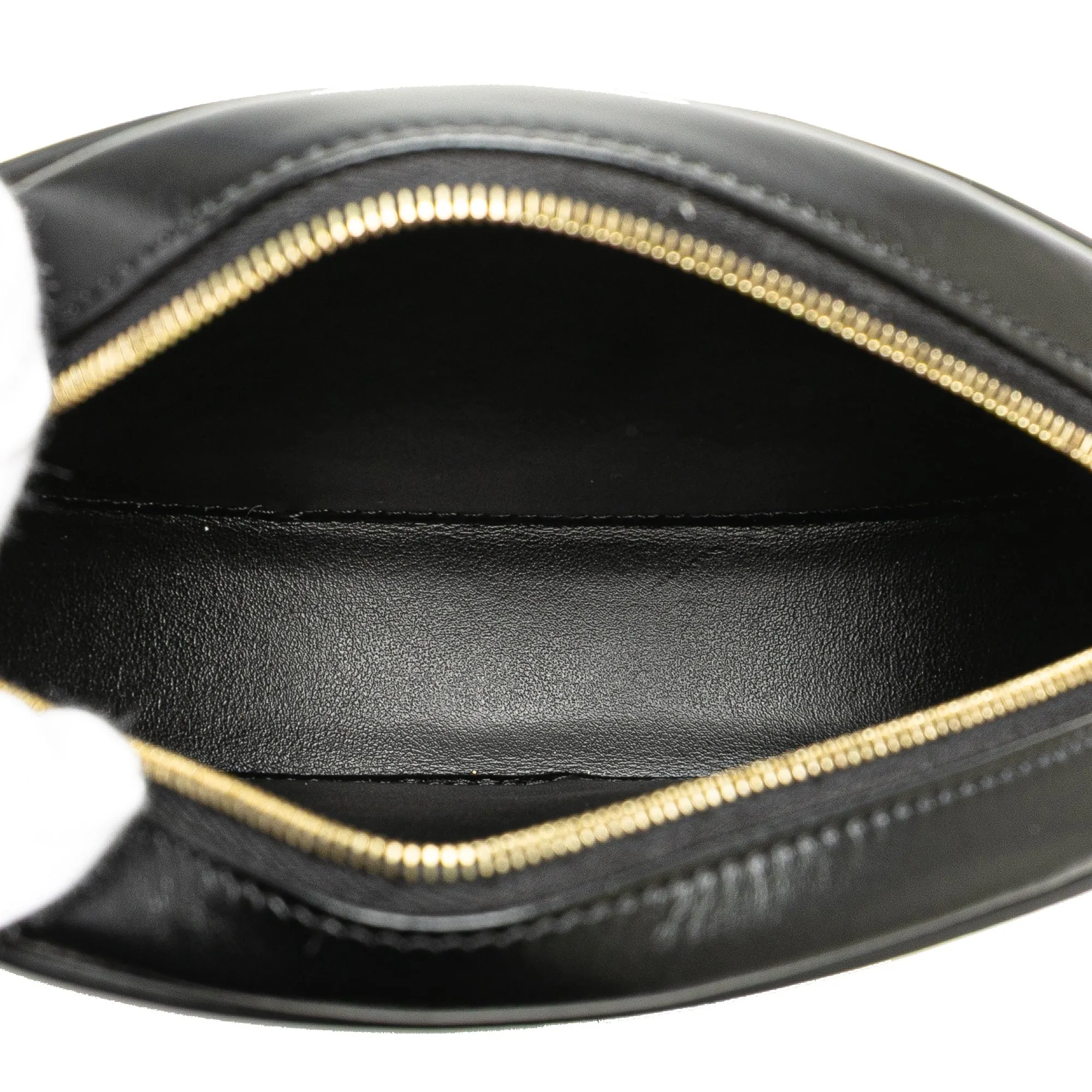 Celine Small Calfskin Cuir Triomphe Oval Crossbody Black