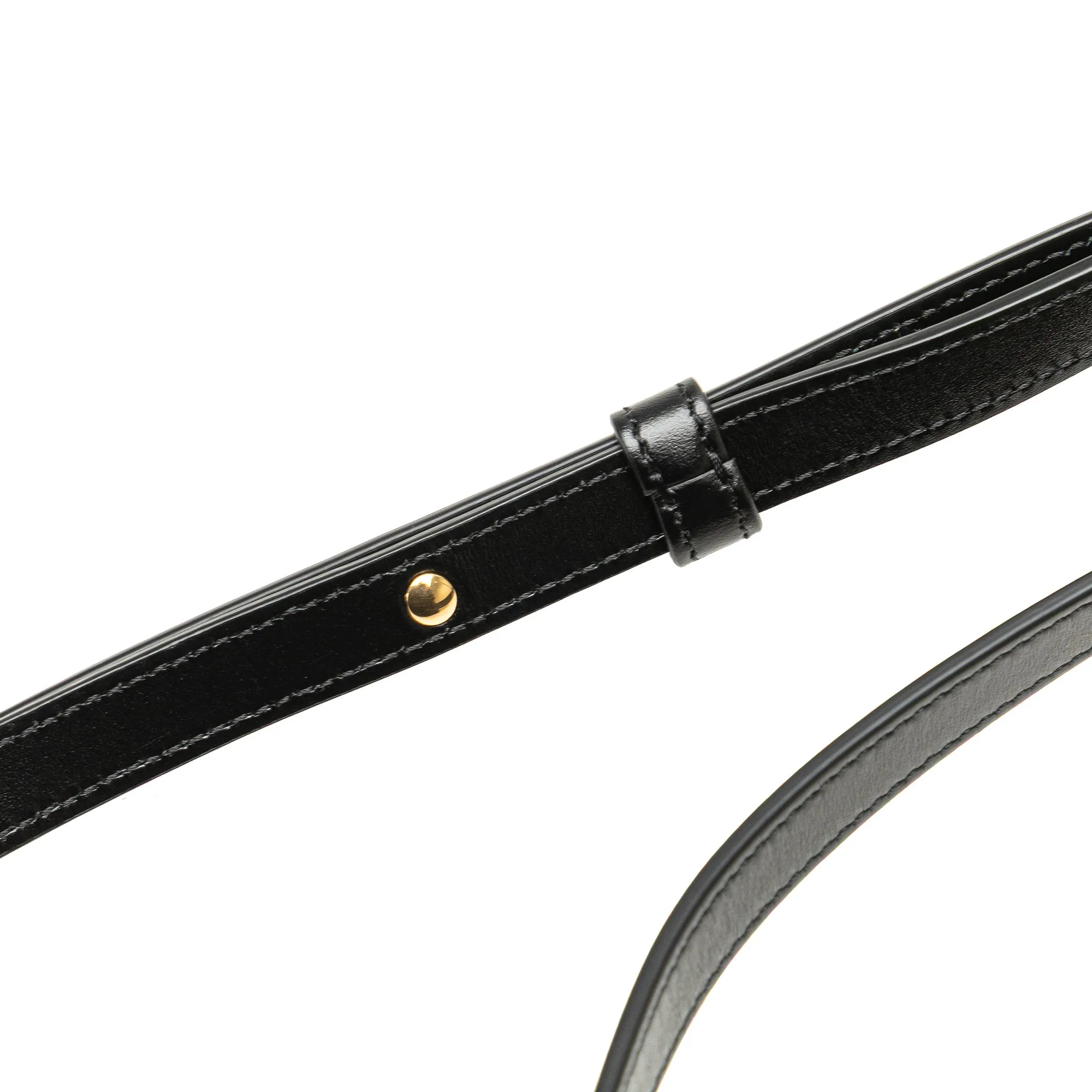 Celine Small Calfskin Cuir Triomphe Oval Crossbody Black