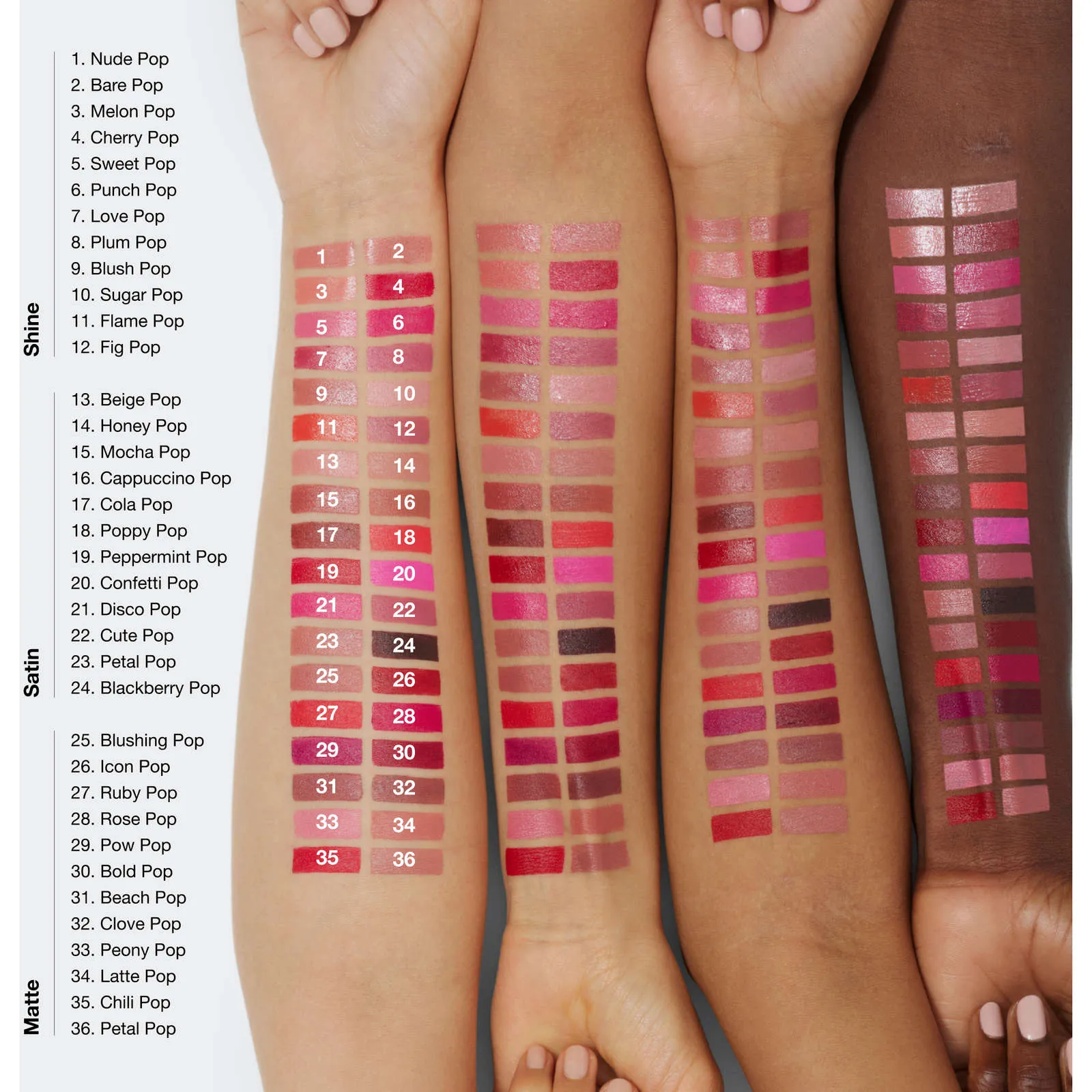 Clinique  Pop Longwear Lipstick (many shades) NIB