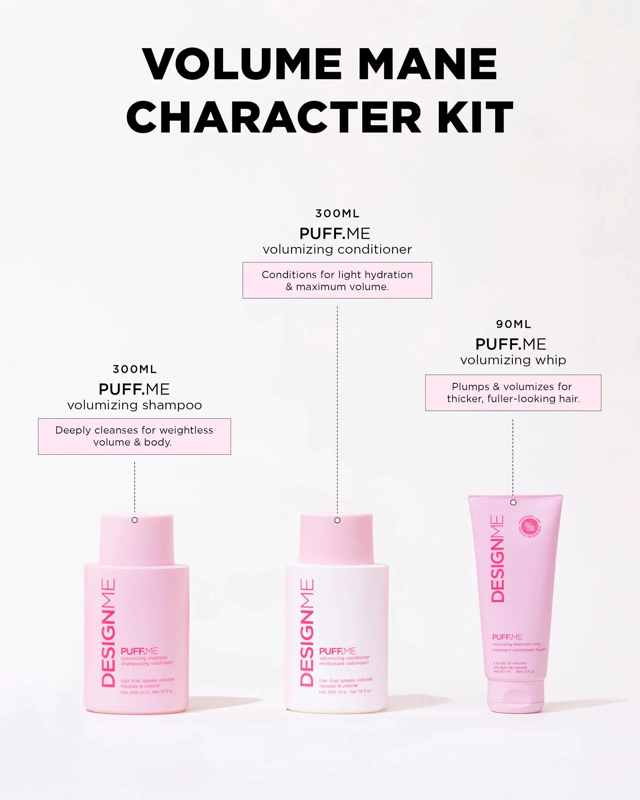 DESIGNME Puff.Me Volume Mane Character Kit