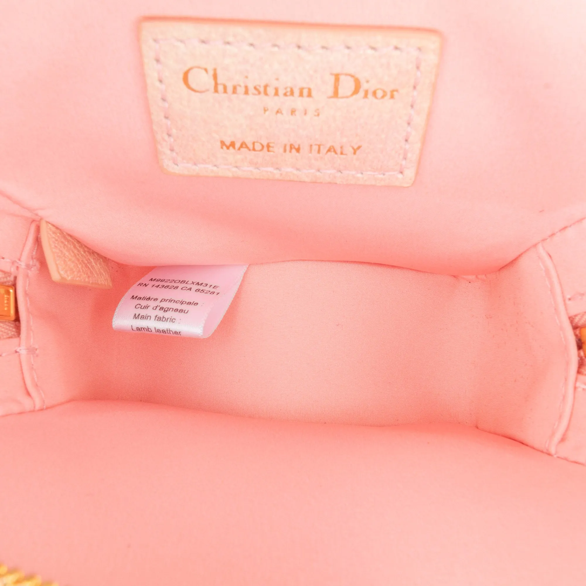Dior Lambskin Cannage Kids Star Crossbody Pink