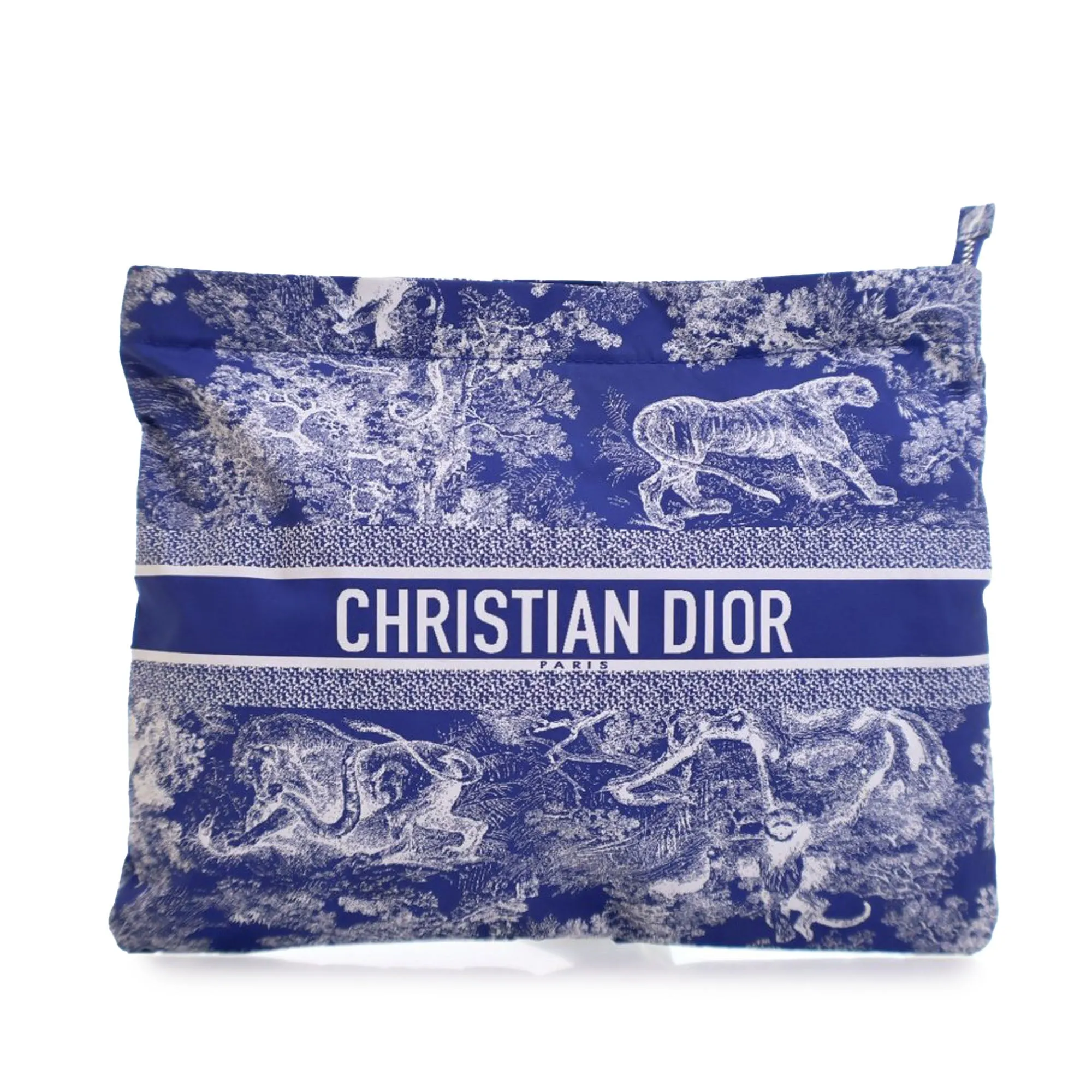 Dior Toile De Jouy Reverse Diortravel Zipped Pouch