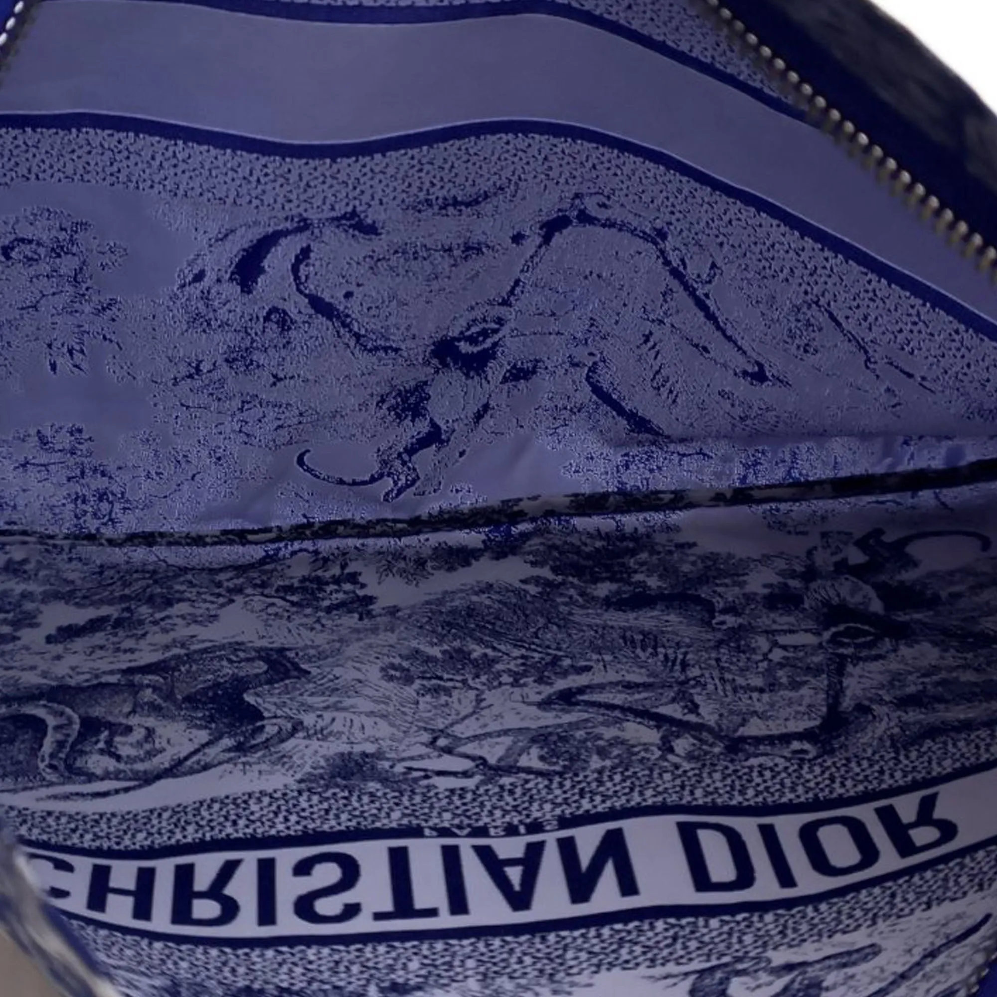 Dior Toile De Jouy Reverse Diortravel Zipped Pouch