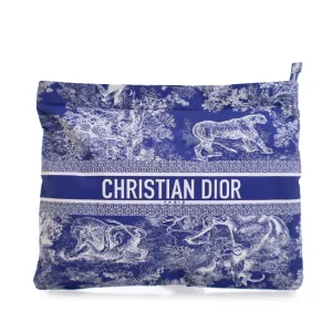 Dior Toile De Jouy Reverse Diortravel Zipped Pouch