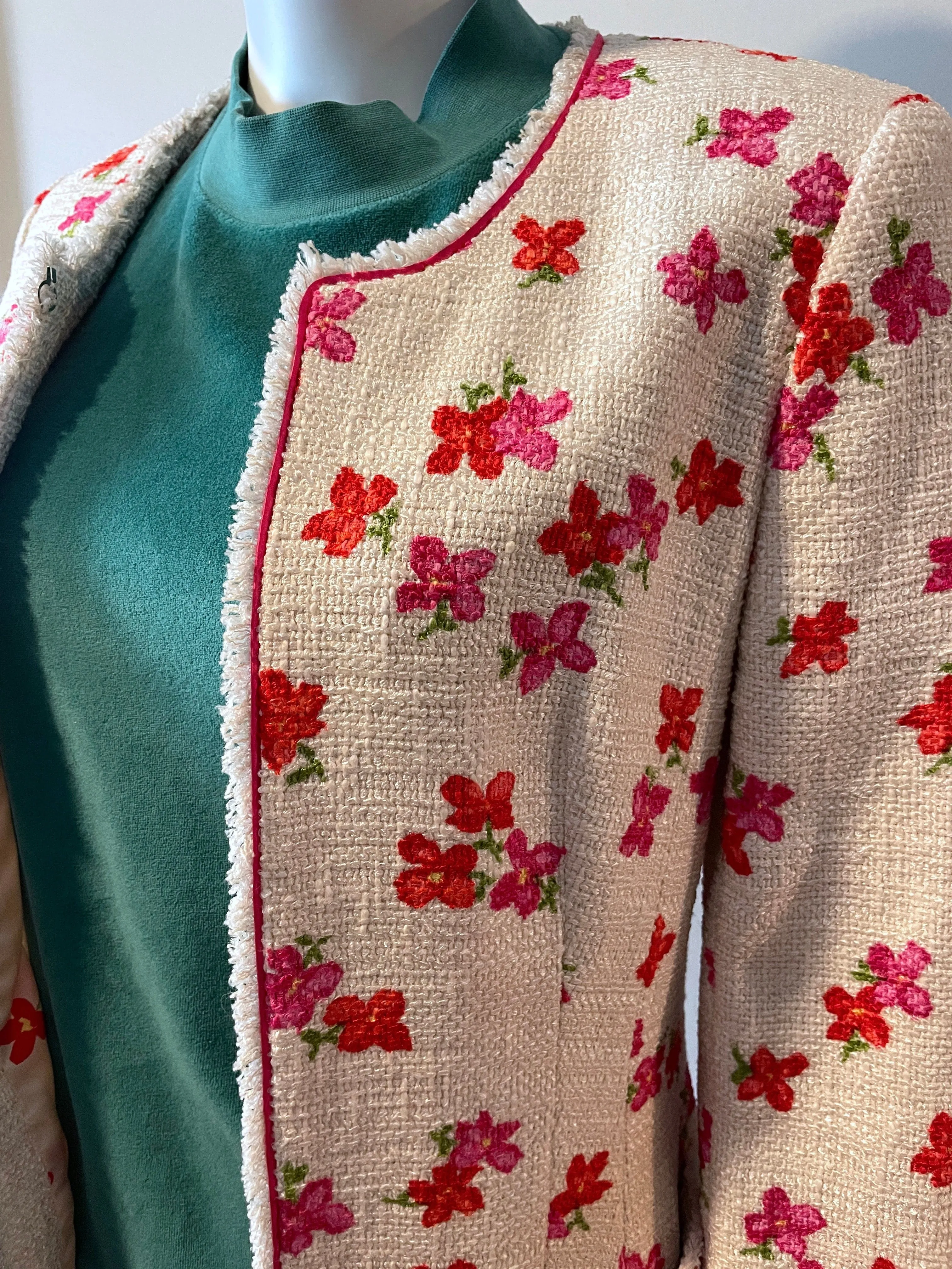 Escada Summer Floral Coat Size 36/2