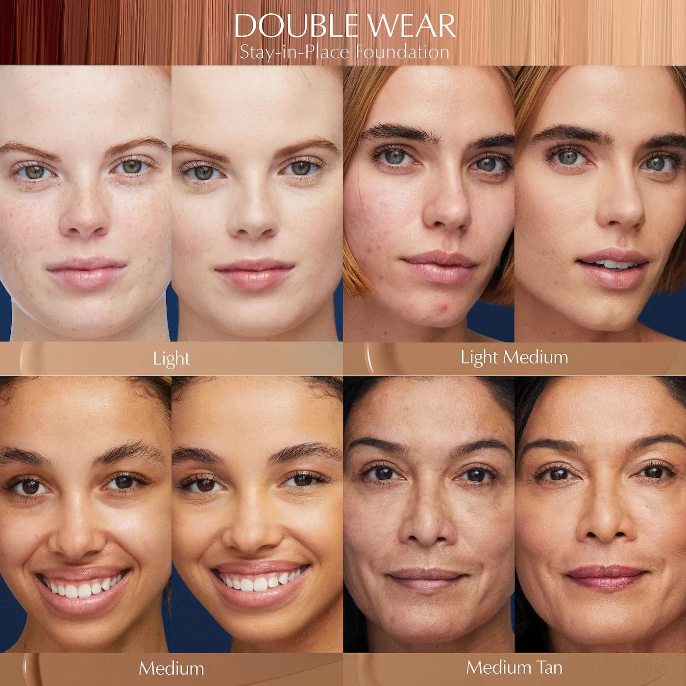 ESTE LAUDER Double Wear Stay-in-place Makeup - (several shades) NWOB