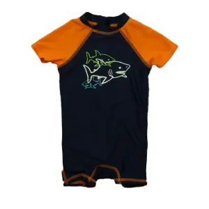 Floatimini Boys Orange | Navy 1-piece Swimsuit
