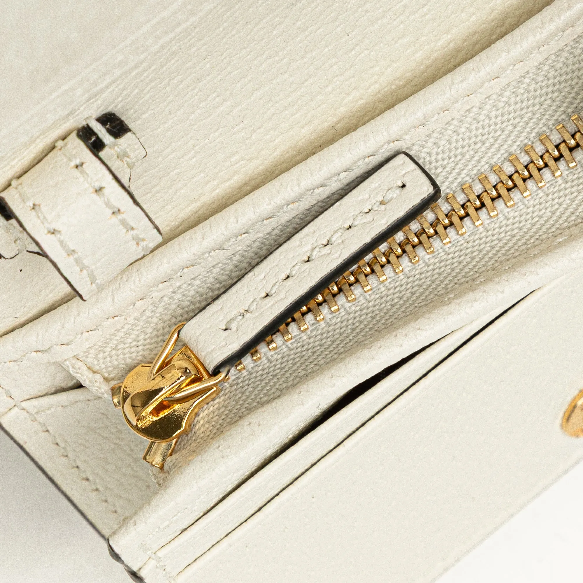 Gucci Adidas Leather Horsebit Wallet on Strap White