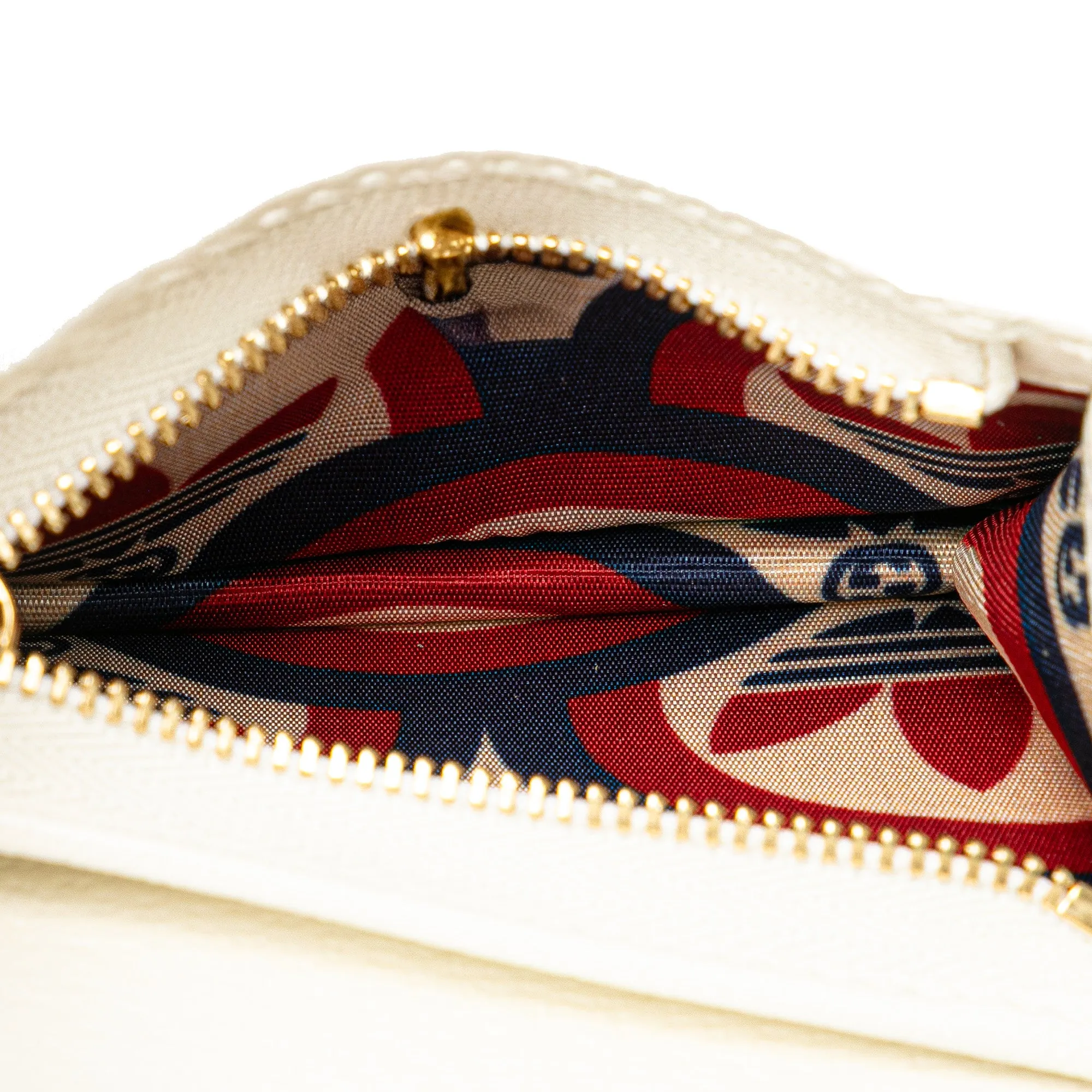 Gucci Adidas Leather Horsebit Wallet on Strap White
