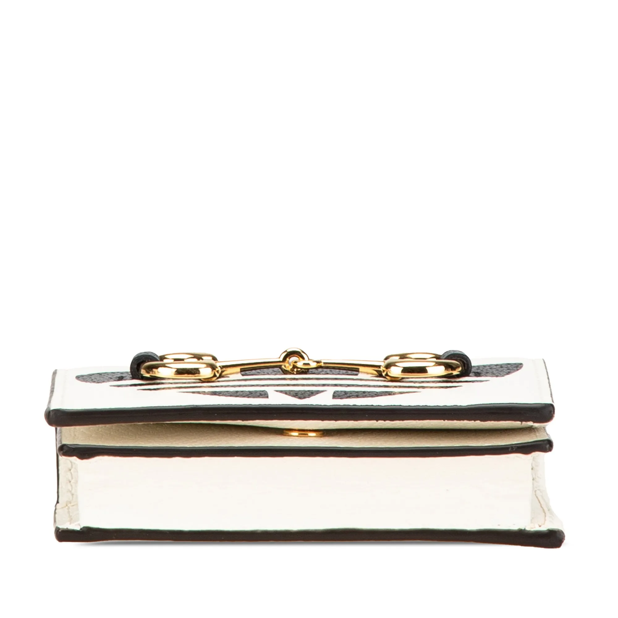 Gucci Adidas Leather Horsebit Wallet on Strap White