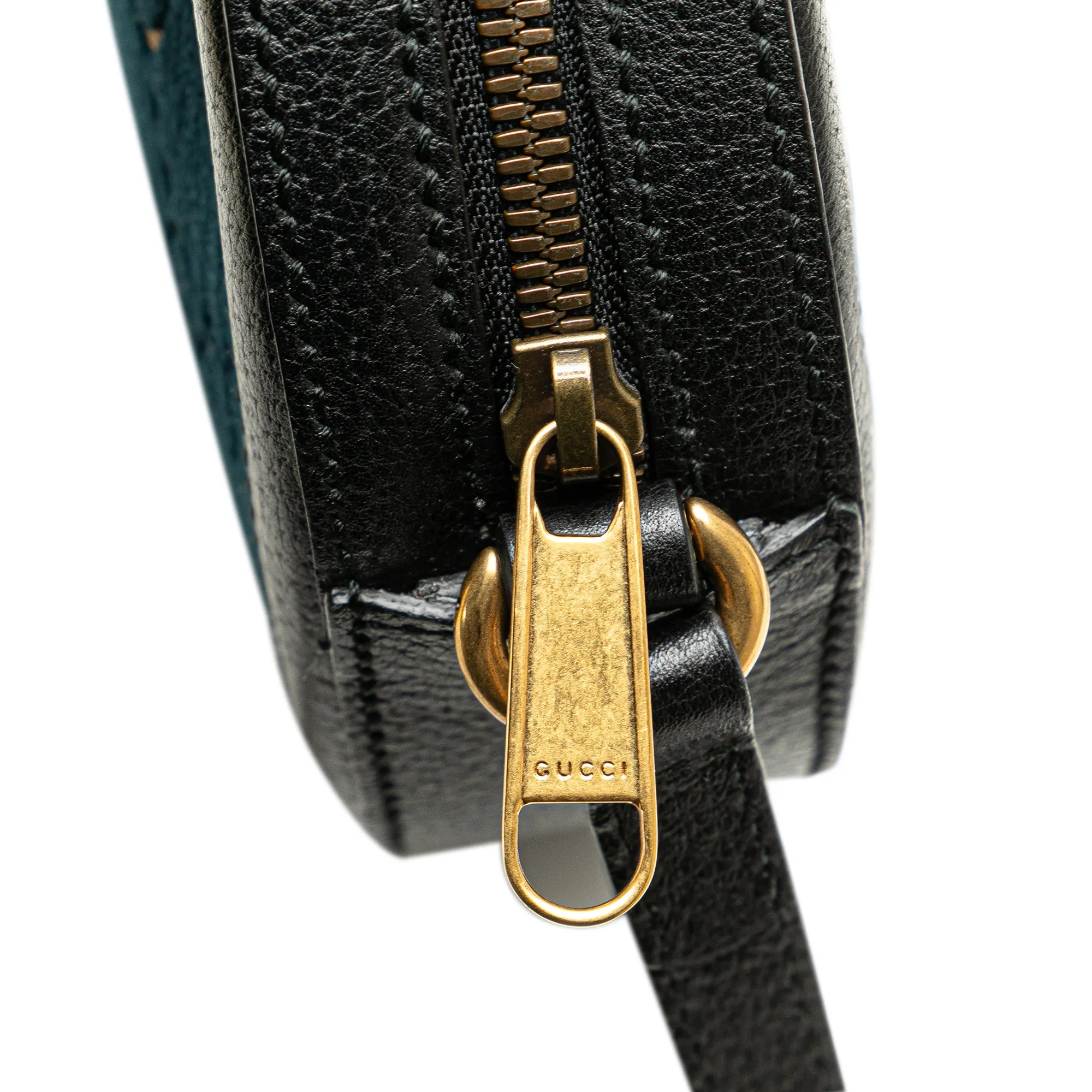 Gucci GG Velvet Ophidia Round Crossbody Blue