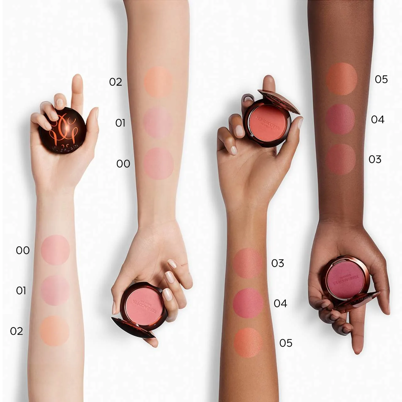 GUERLAIN  Terracotta Healthy Glow Powder Blush - 00 Light Nude
