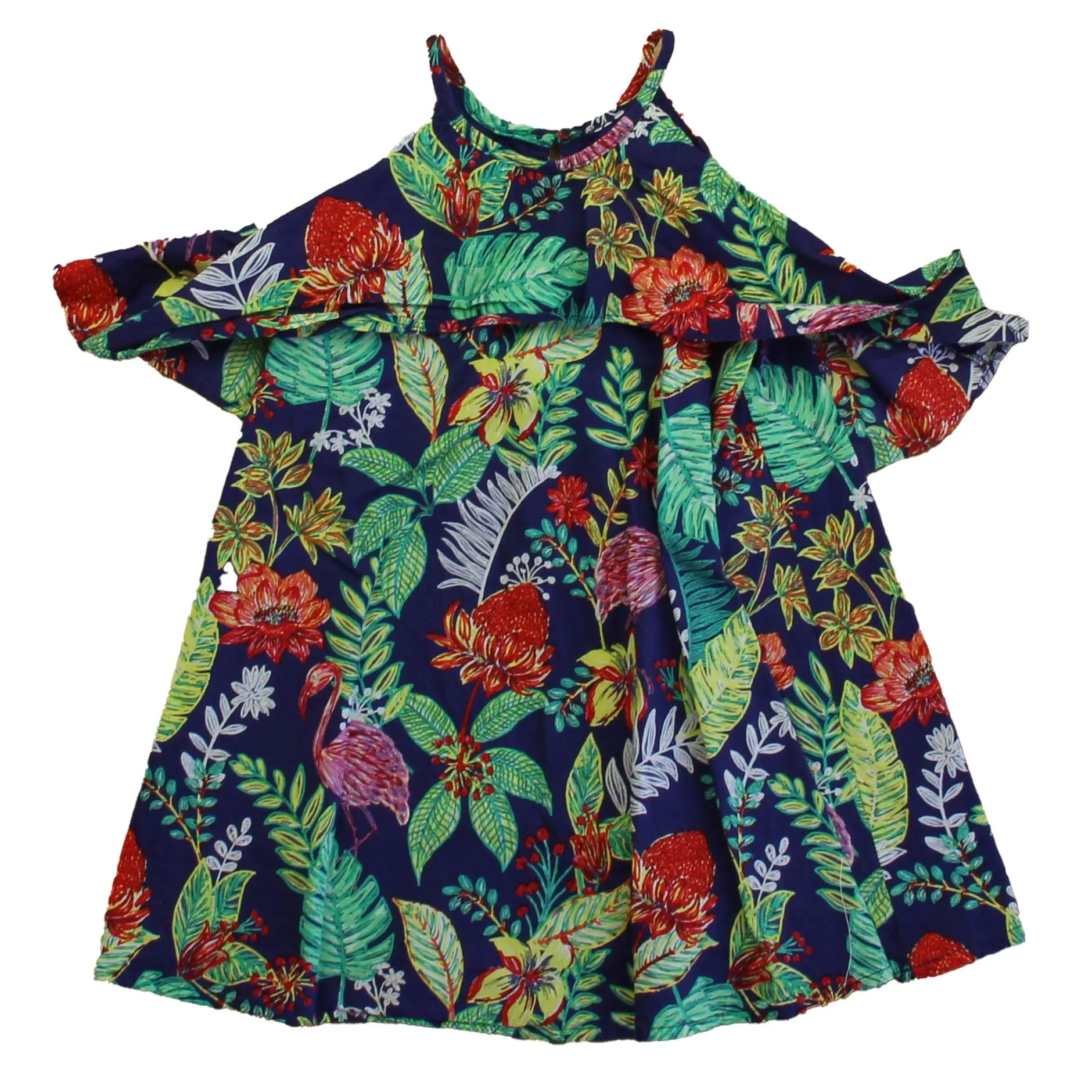 Janie and Jack Girls Navy Floral Dress
