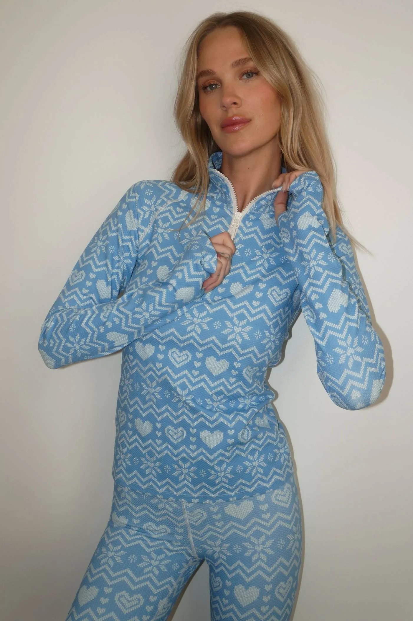 Kamara Top Alps Fairisle Waffle Beach Riot