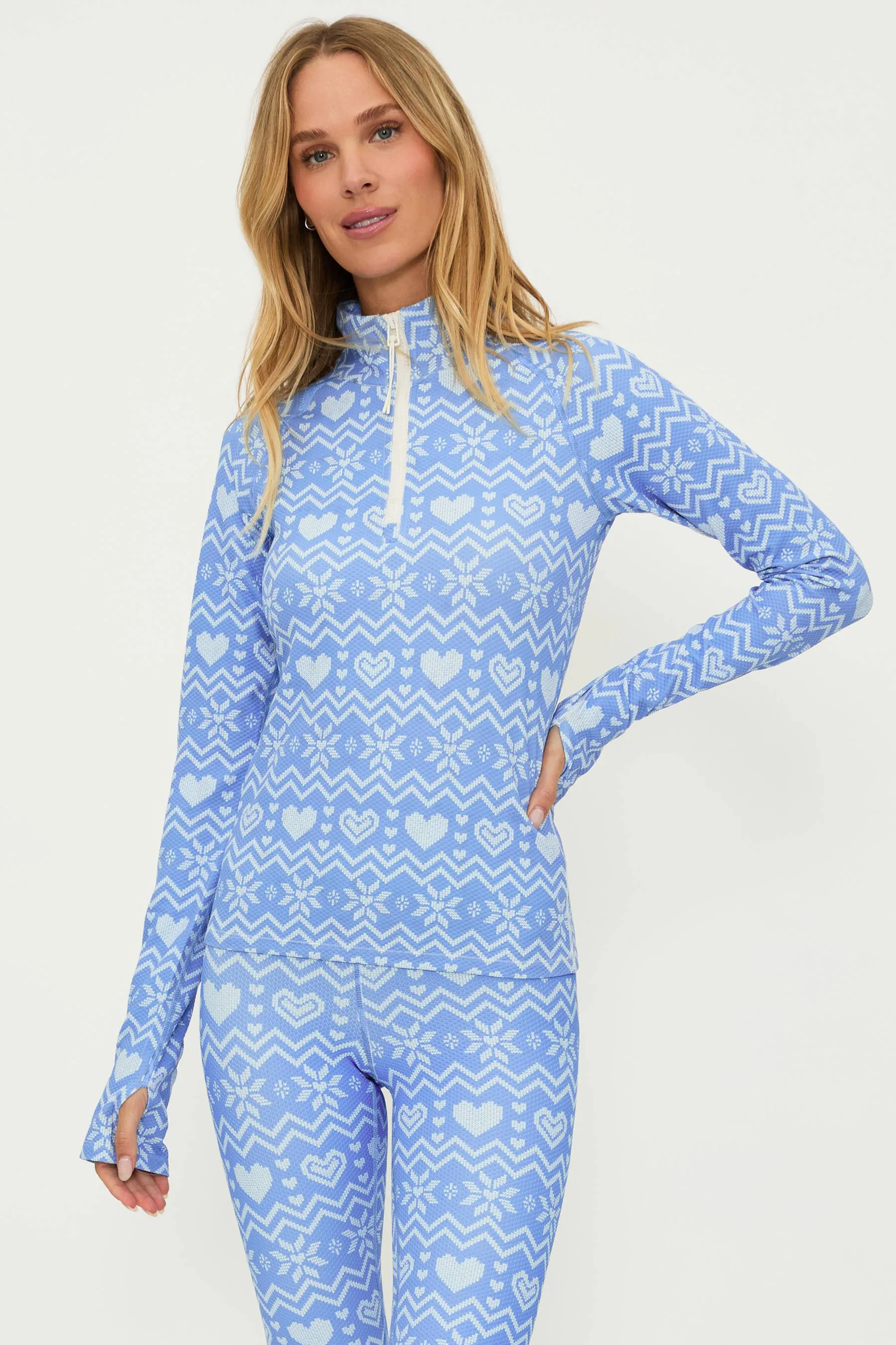 Kamara Top Alps Fairisle Waffle Beach Riot