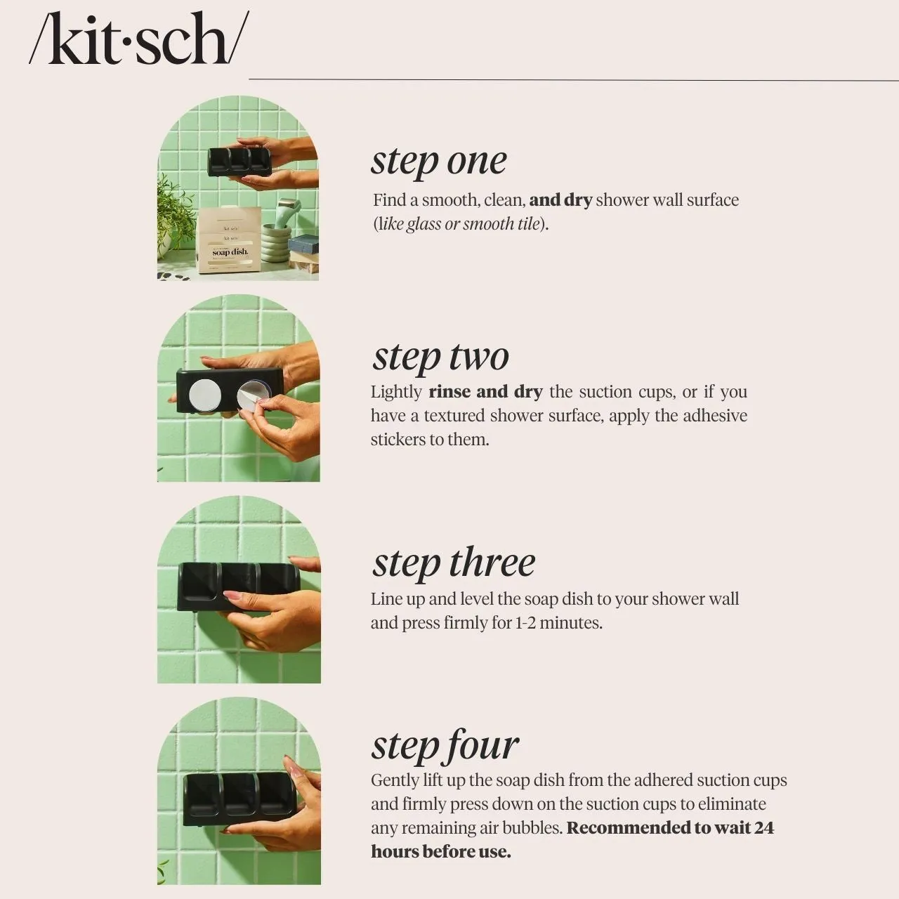 KITSCH - SELF DRAINING SOAP DISH