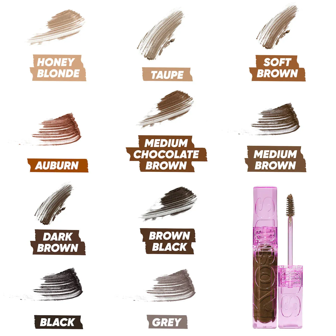 Kosas Air Brow Tinted Clean Volumizing Eyebrow Gel (many shades) NIB