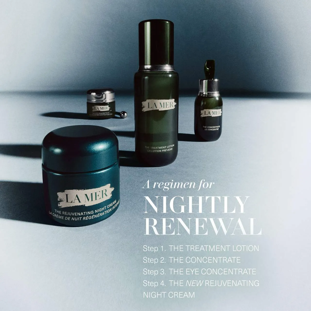 La Mer Rejuvenating night cream coffret with gua sha roller