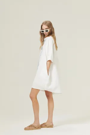 LANHTROPY - LIGHTHOUSE LINEN SHIRT DRESS