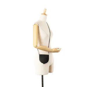 LOEWE Small Leather Heel Pouch Black
