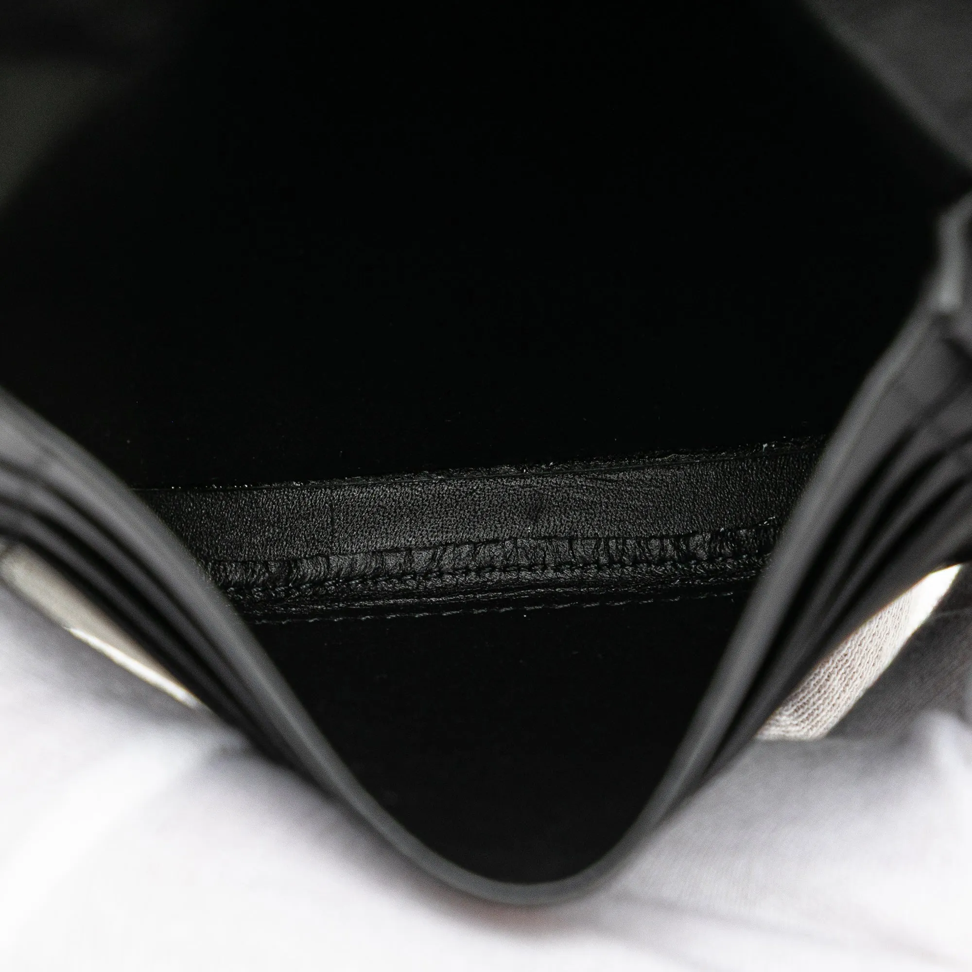 LOEWE Small Leather Heel Pouch Black