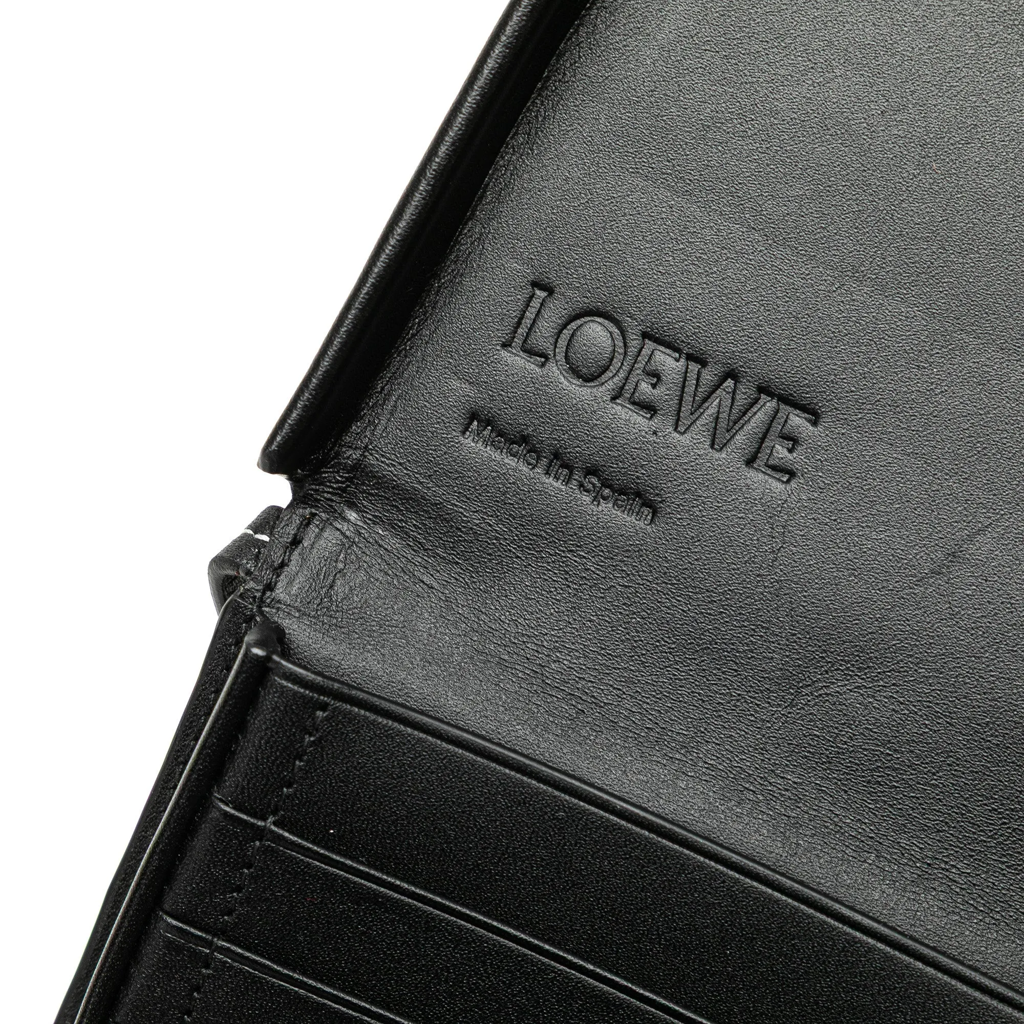 LOEWE Small Leather Heel Pouch Black