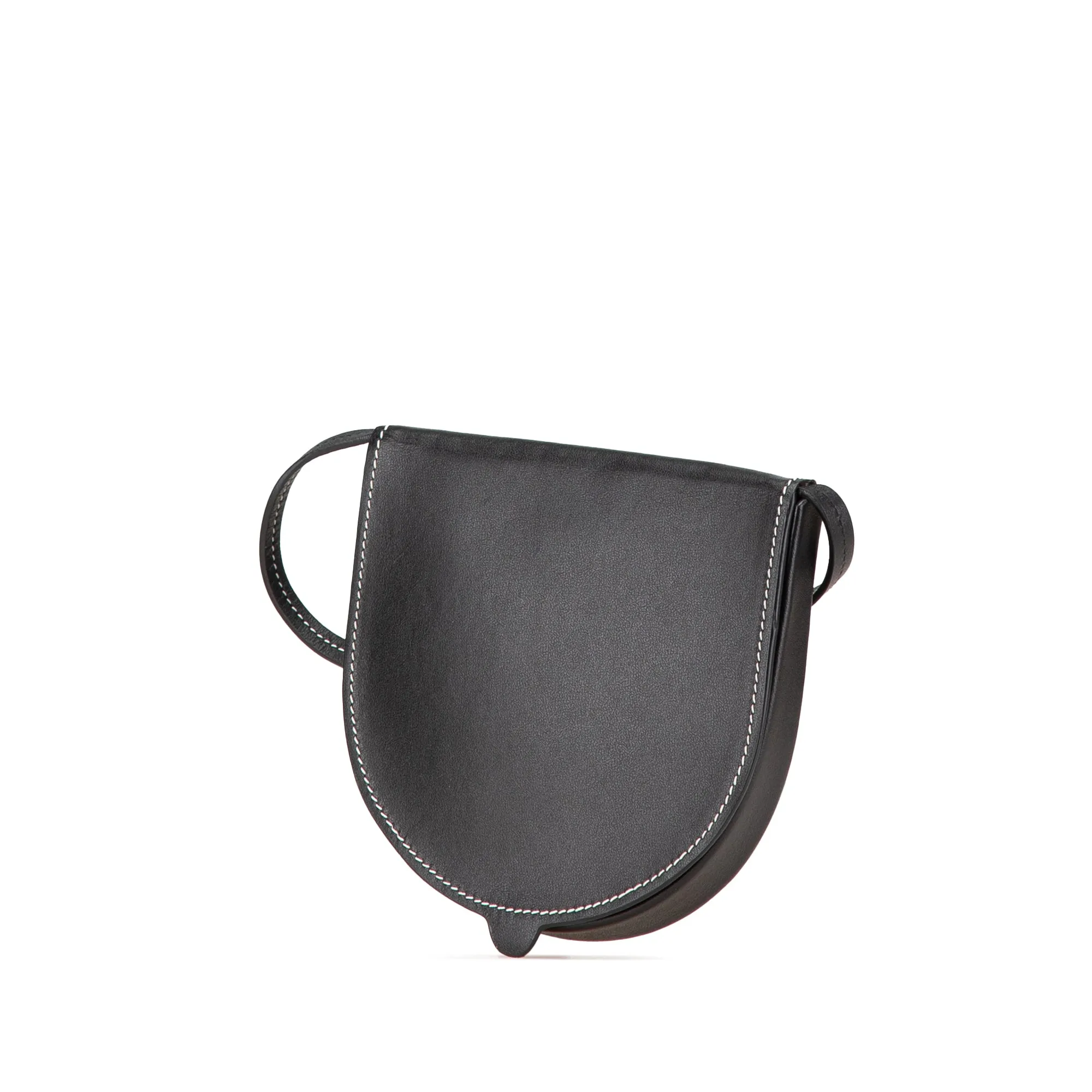 LOEWE Small Leather Heel Pouch Black
