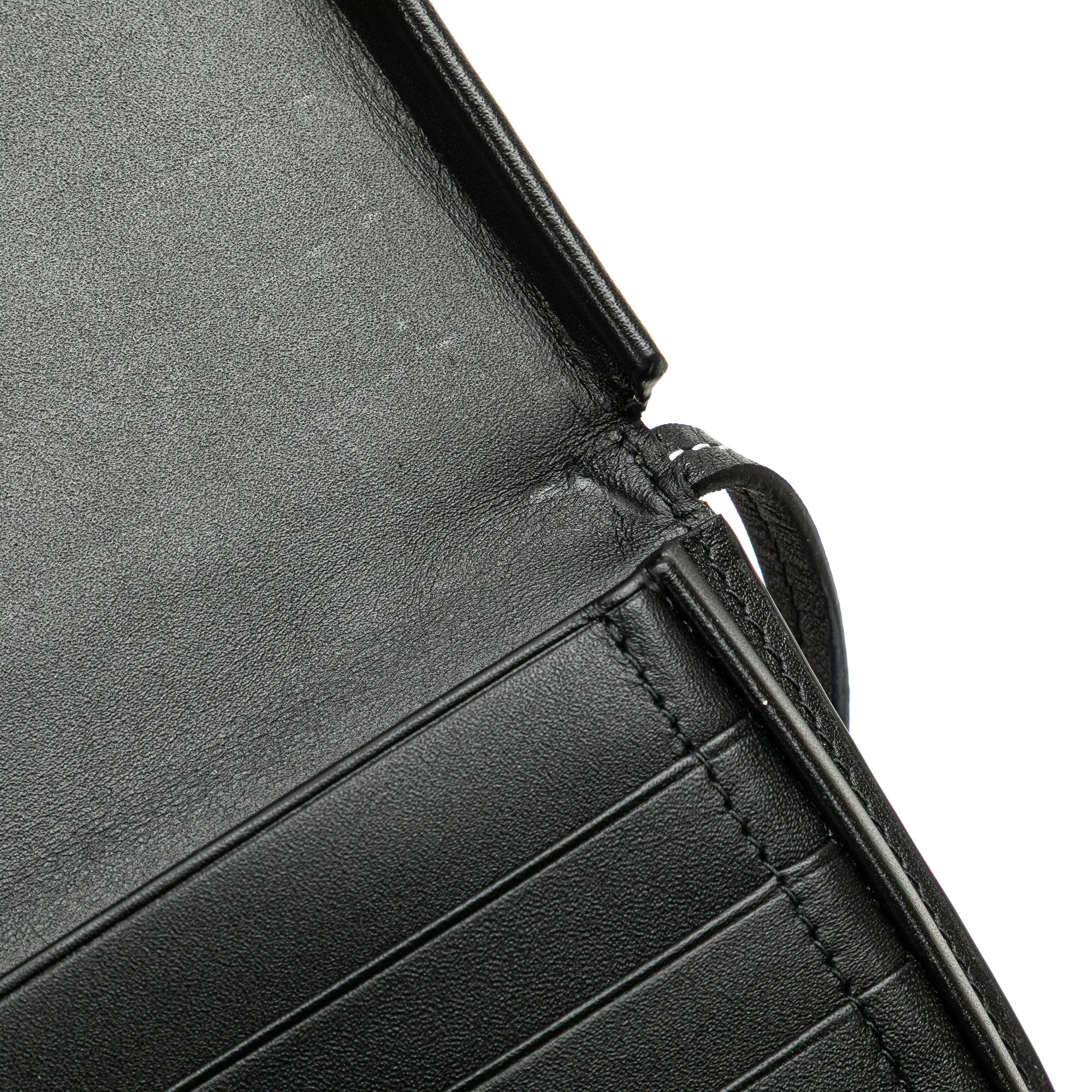 LOEWE Small Leather Heel Pouch Black