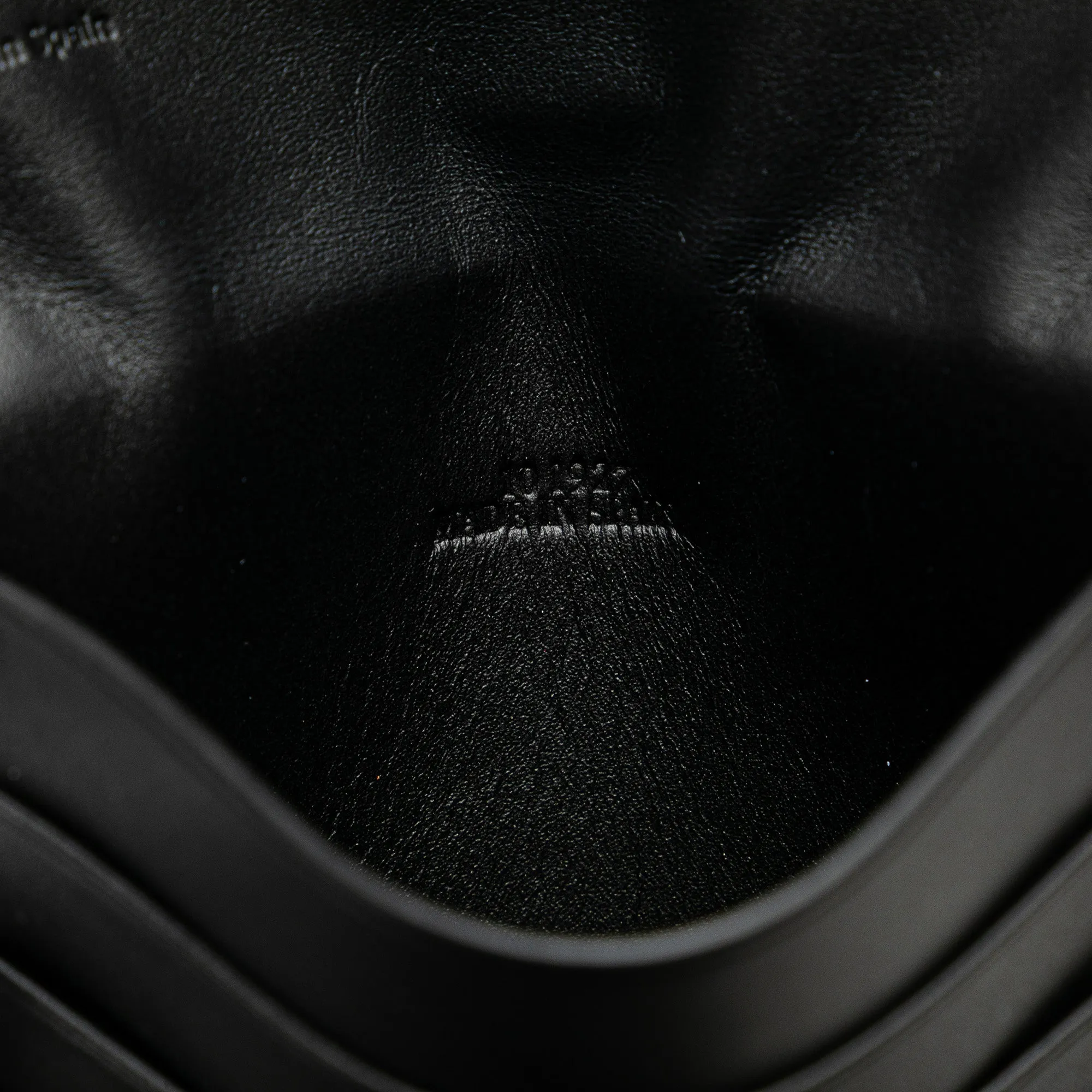 LOEWE Small Leather Heel Pouch Black