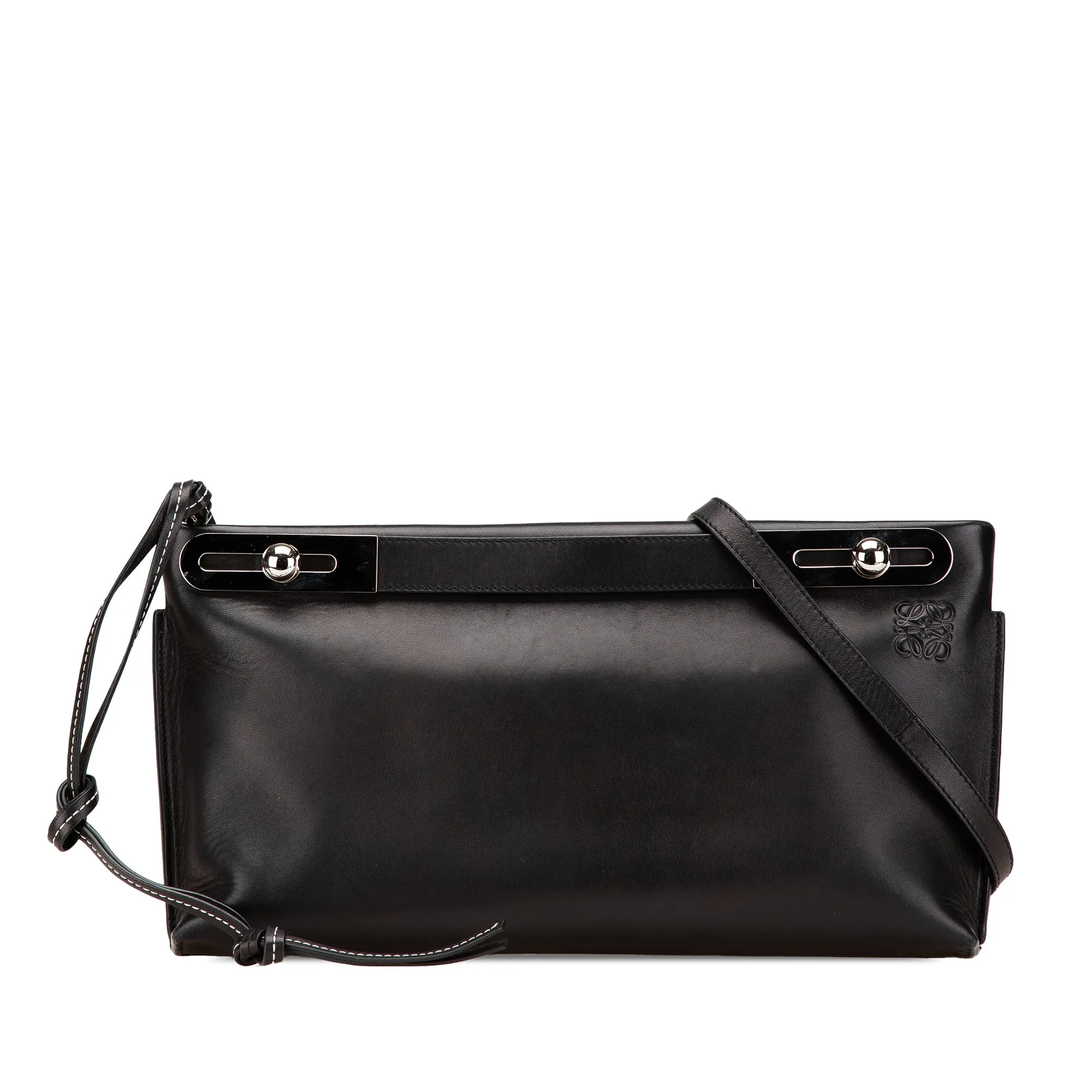 LOEWE Small Leather Missy Satchel Black